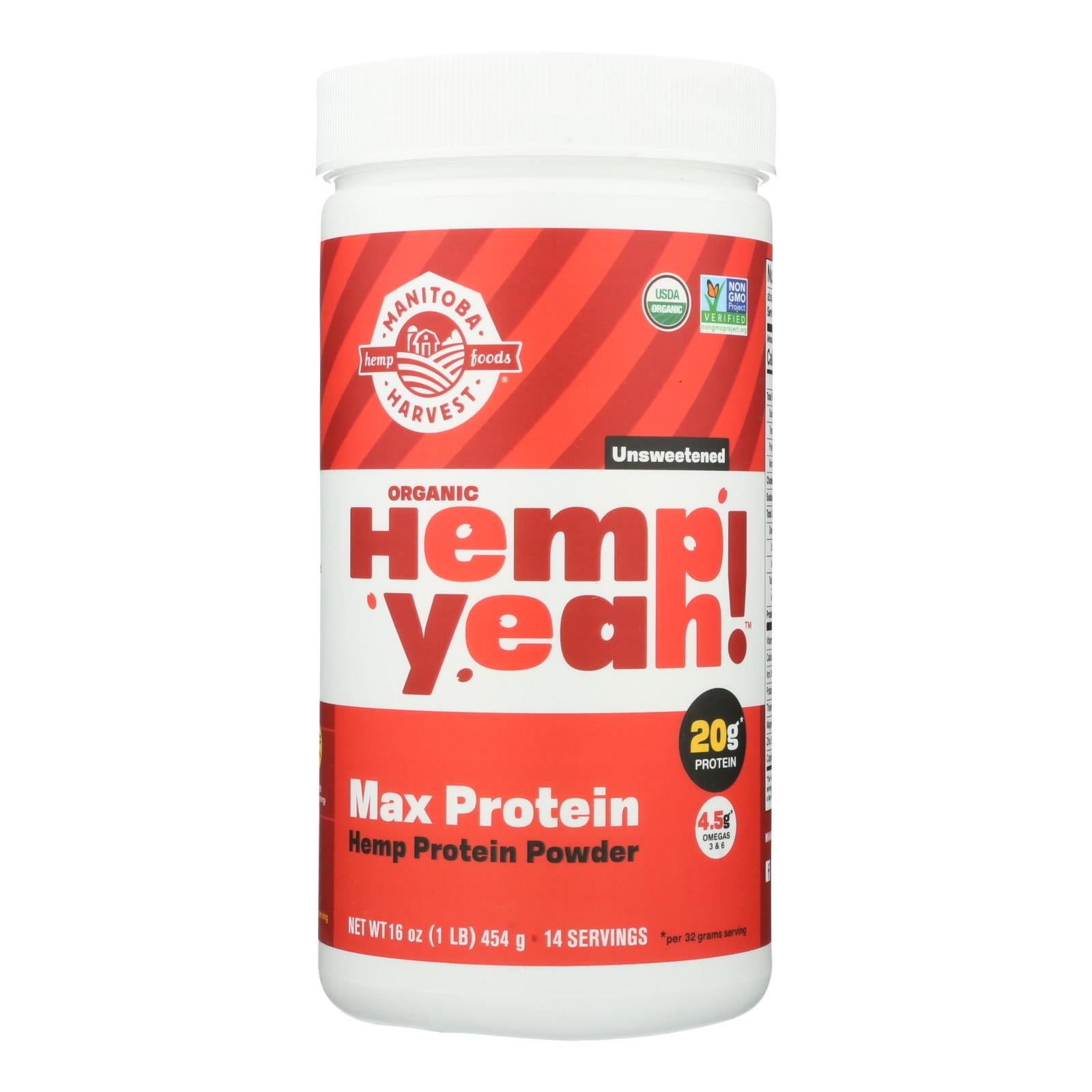 Manitoba Harvest Original Plant Based Protein Supplement Hemp Pro 70 - 1 Each - 16 Ounce