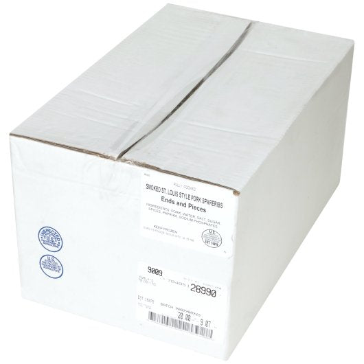 Curly's End & Pieces Random Smoky Rib 20 Pound Each - 1 Per Case.