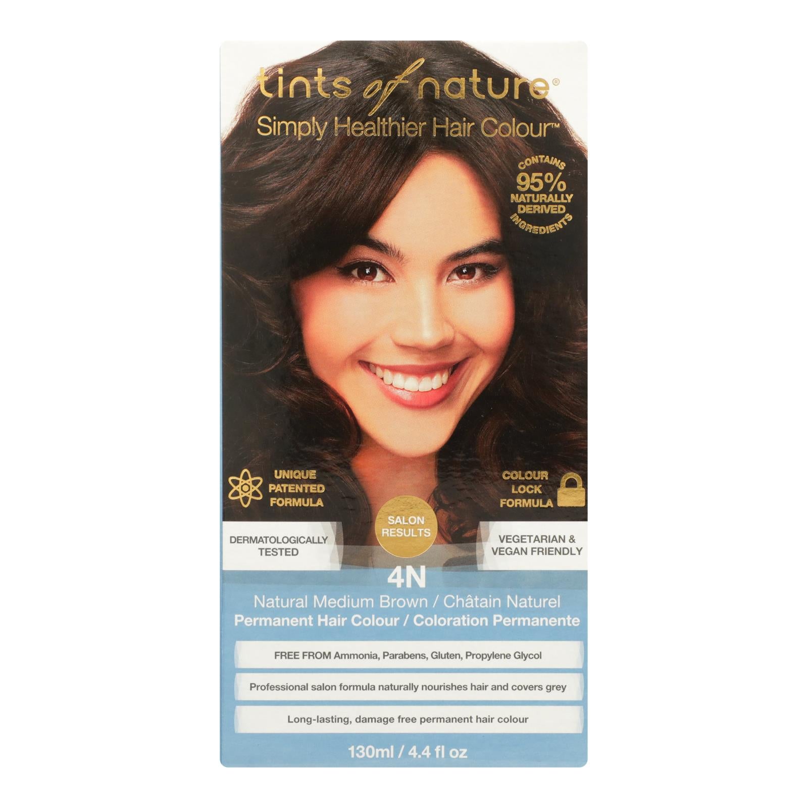 Tints Of Nature 4N Natural Medium Brown Hair Color - 1 Each - 4.4 Fluid Ounce