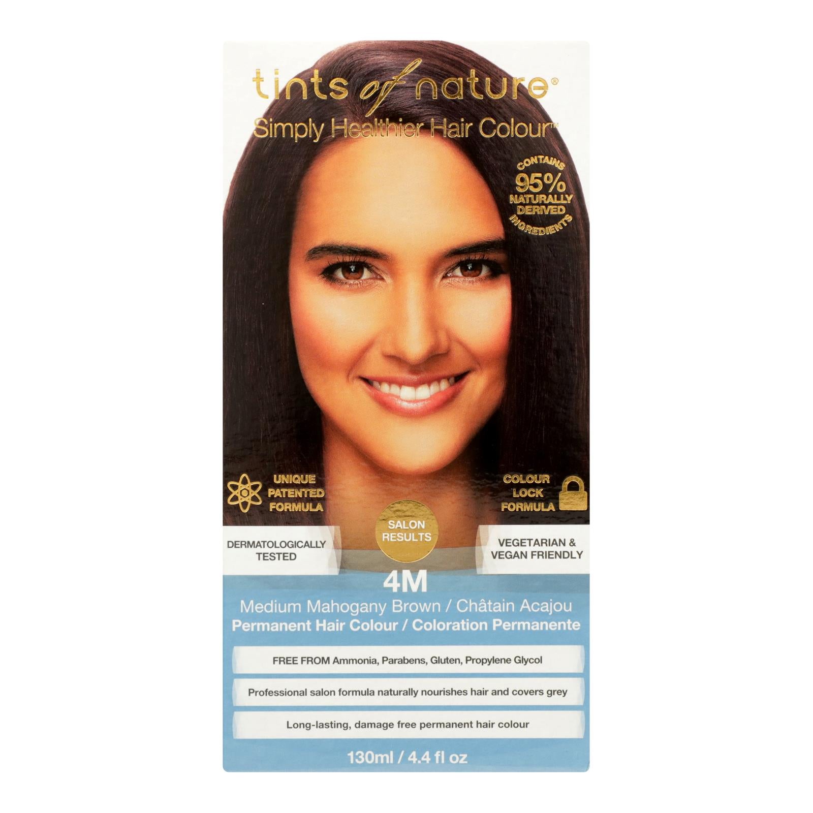 Tints Of Nature 4M Medium Mahogany Brown Hair Color - 1 Each - 4.4 Fluid Ounce