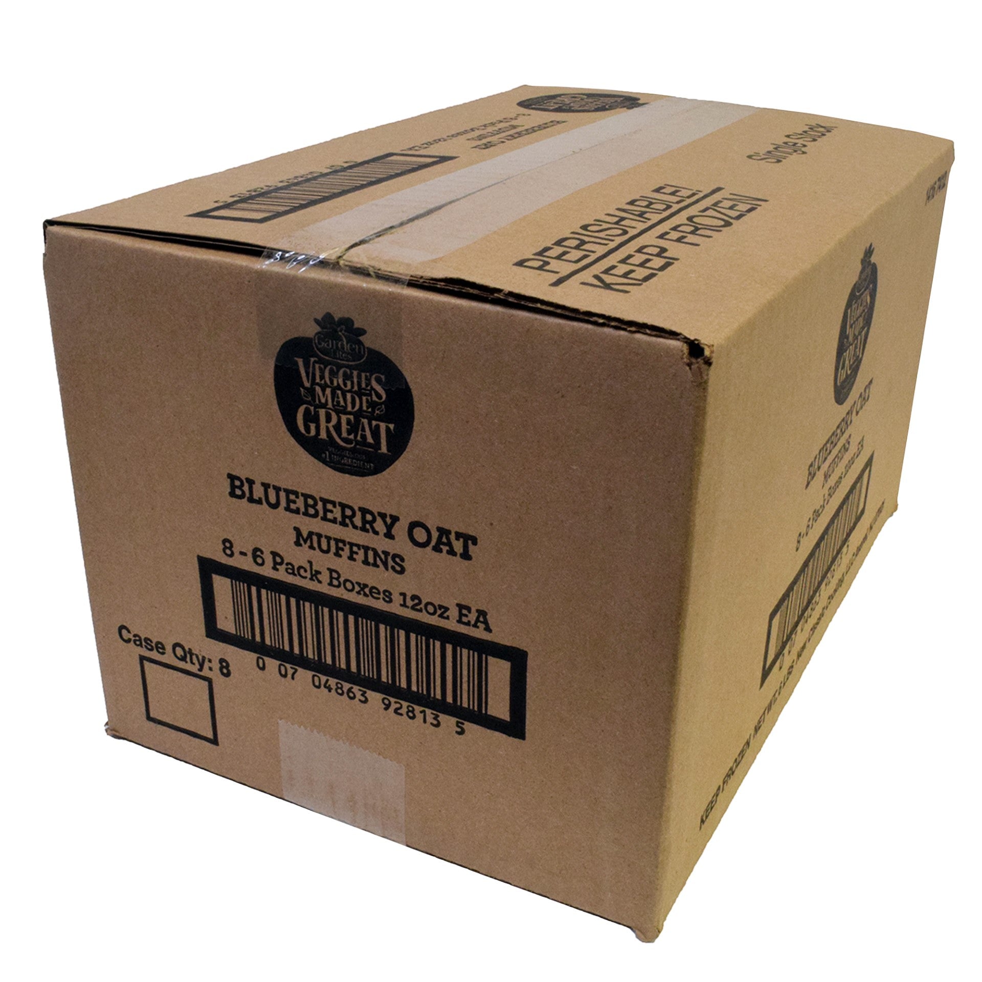 Veggie Made Great Blueberry Oat Muffins 12 Ounce Size - 8 Per Case.