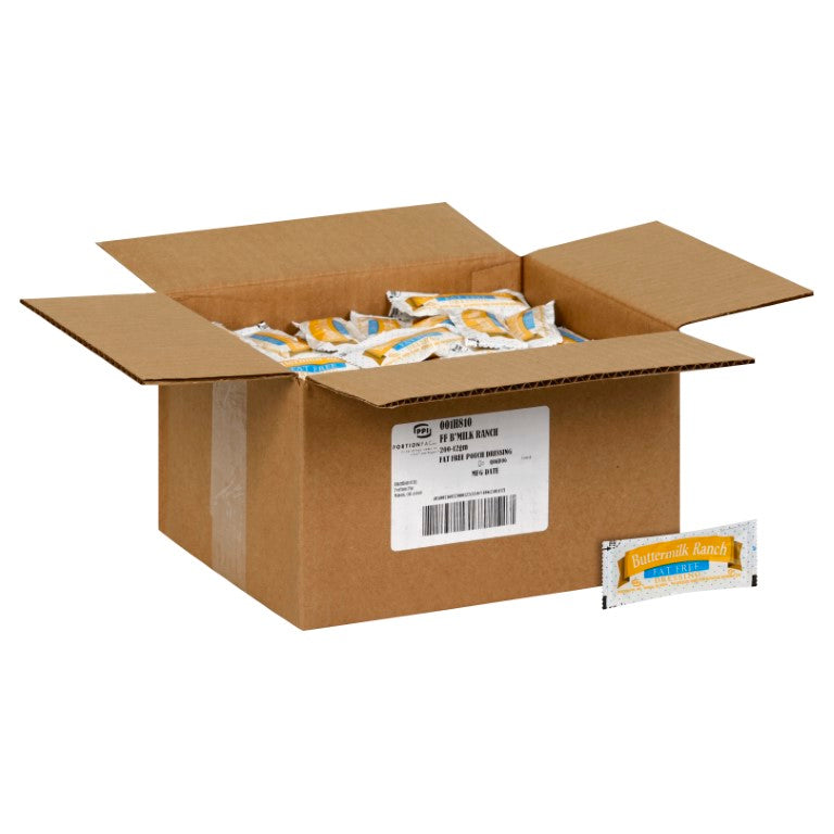 PPI Single Serve Fat Free Buttermilk Ranch Dressing 12 Gram Packets 200 Per Case