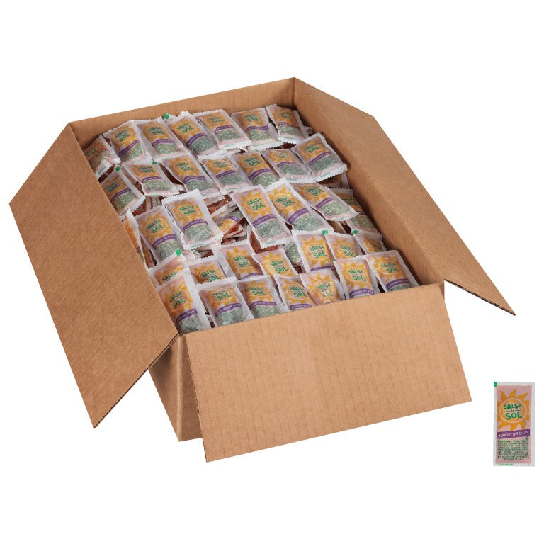 SALSA DEL SOL Single Serve Jalapeño Hot Sauce 9 Gram Packets(500)