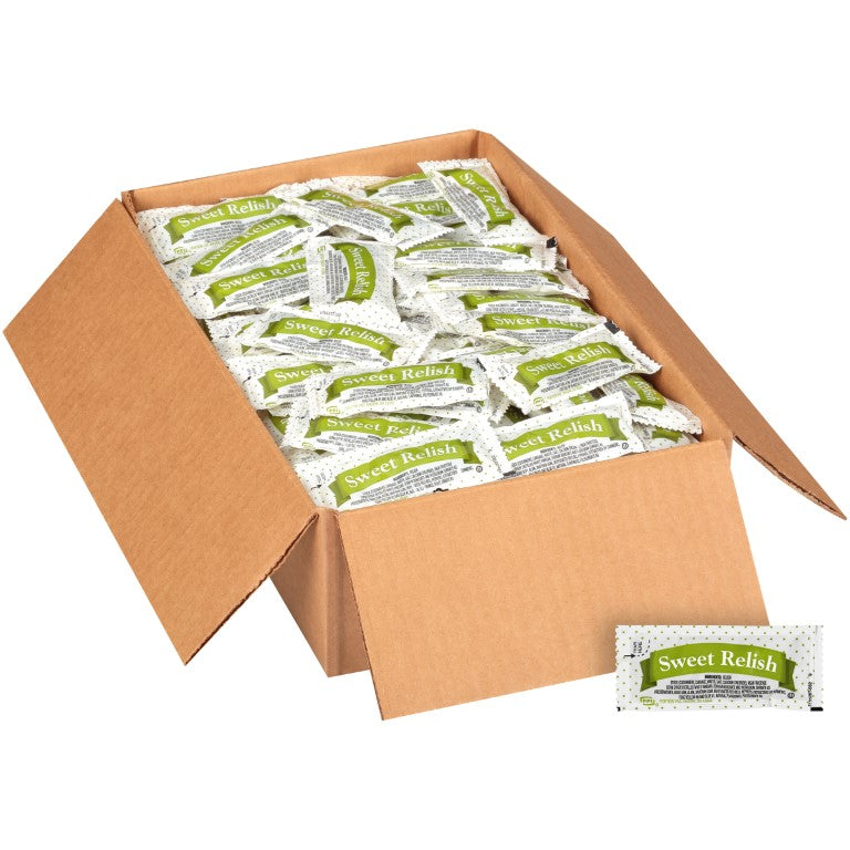 Portion Pac Single Serve Sweet Relish 9 Gram Packets 200 Per Case