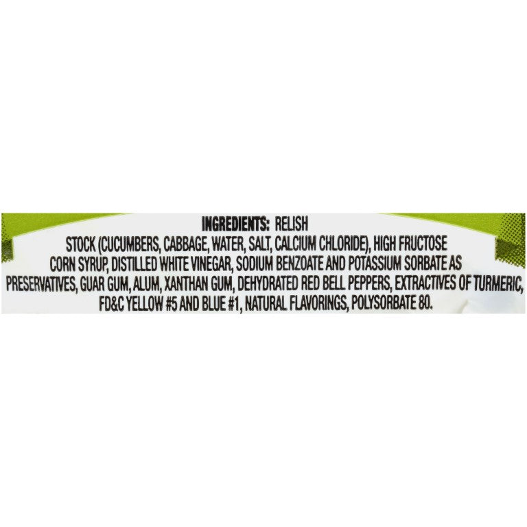 Portion Pac Single Serve Sweet Relish 9 Gram Packets 200 Per Case