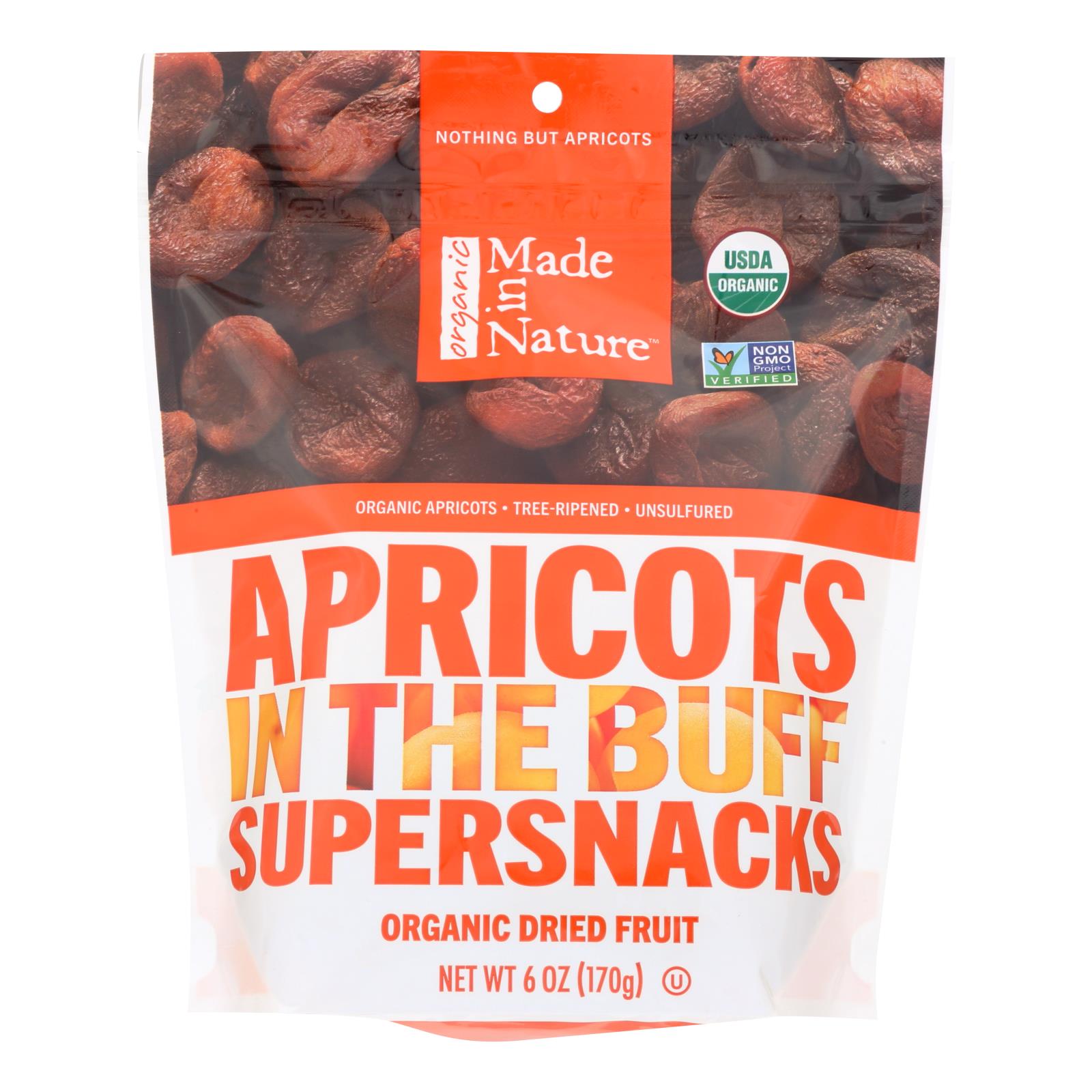 Made In Nature Apricots Organic Dried Fruit - Case of 6 - 6 Ounce