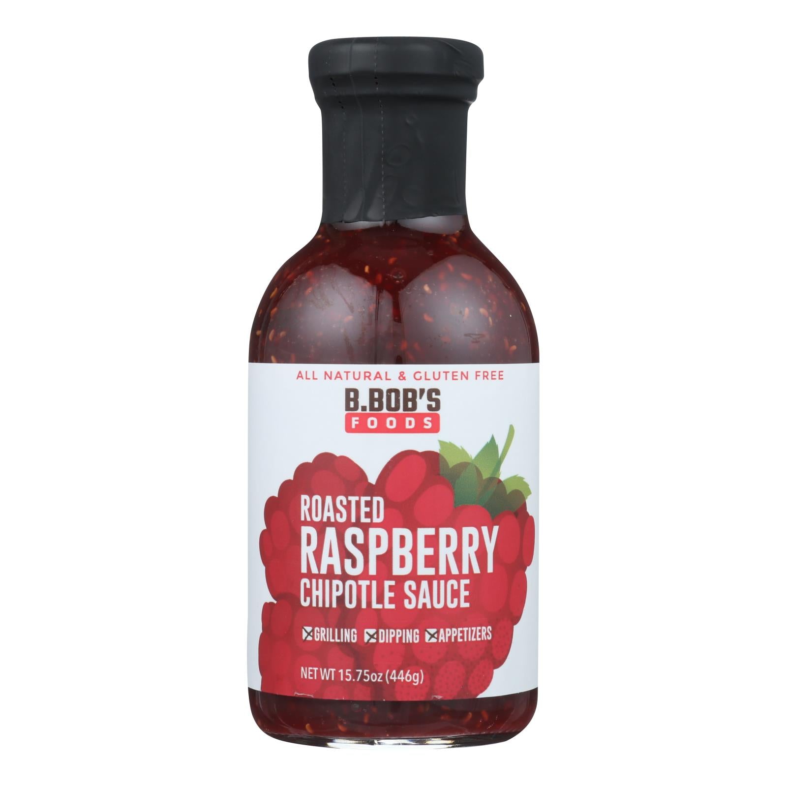 Bronco Bob's - Chipotle Sauce - Roasted Raspberry - Case of 6 - 15.75 fl Ounce.