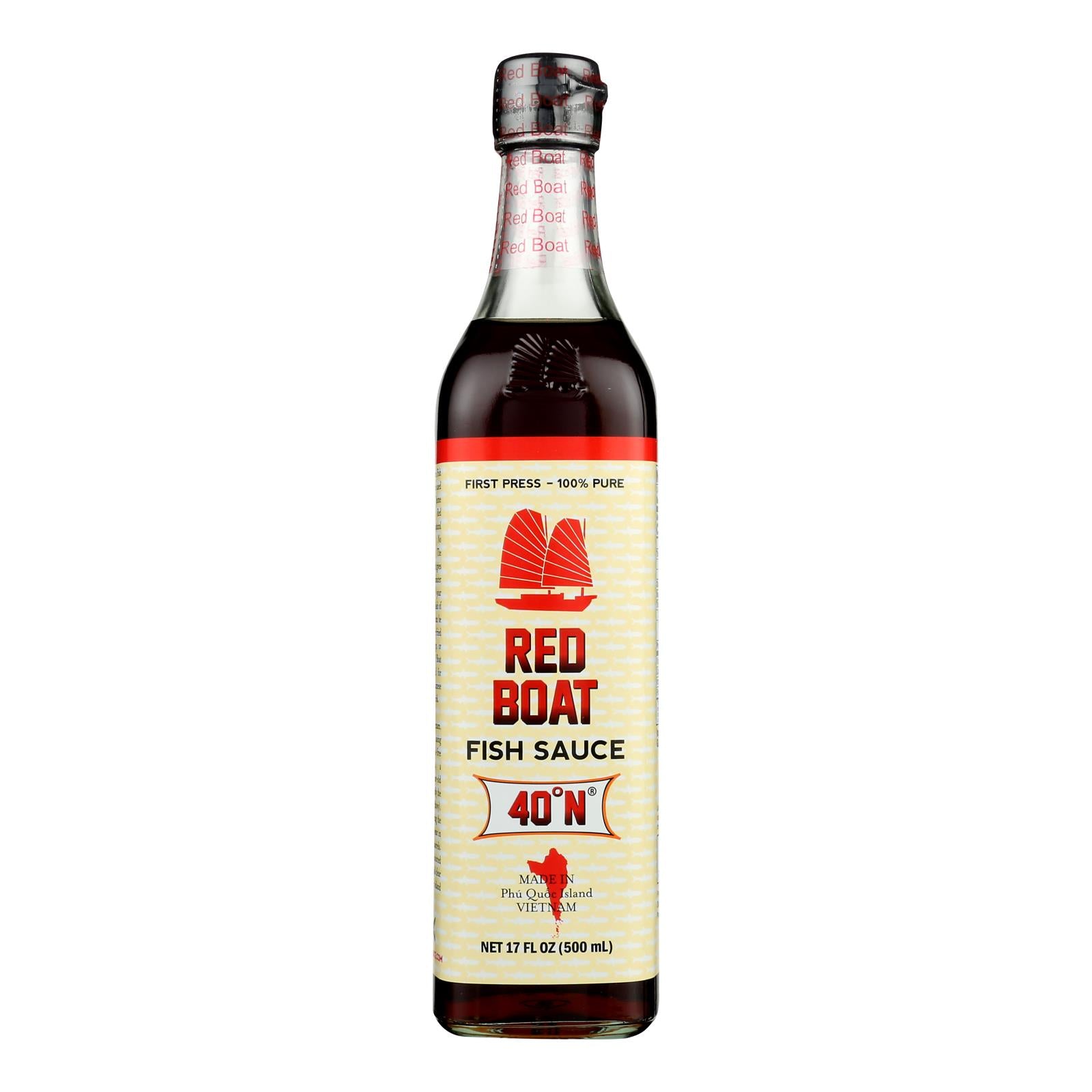 Red Boat Fish Sauce's Primary Ingredient - Case of 12 - 17 Ounce