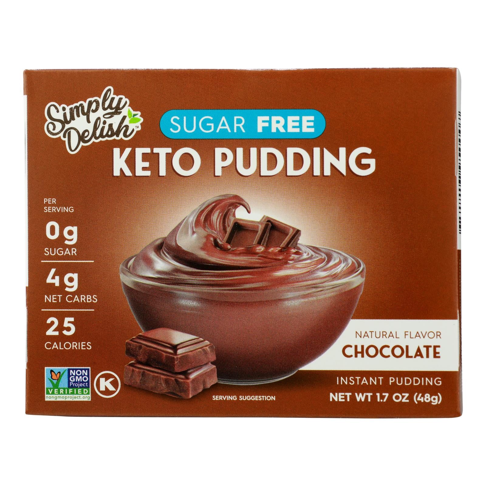 Simply Delish Chocolate Pudding & Pie Filling - Case of 6 - 1.7 Ounce