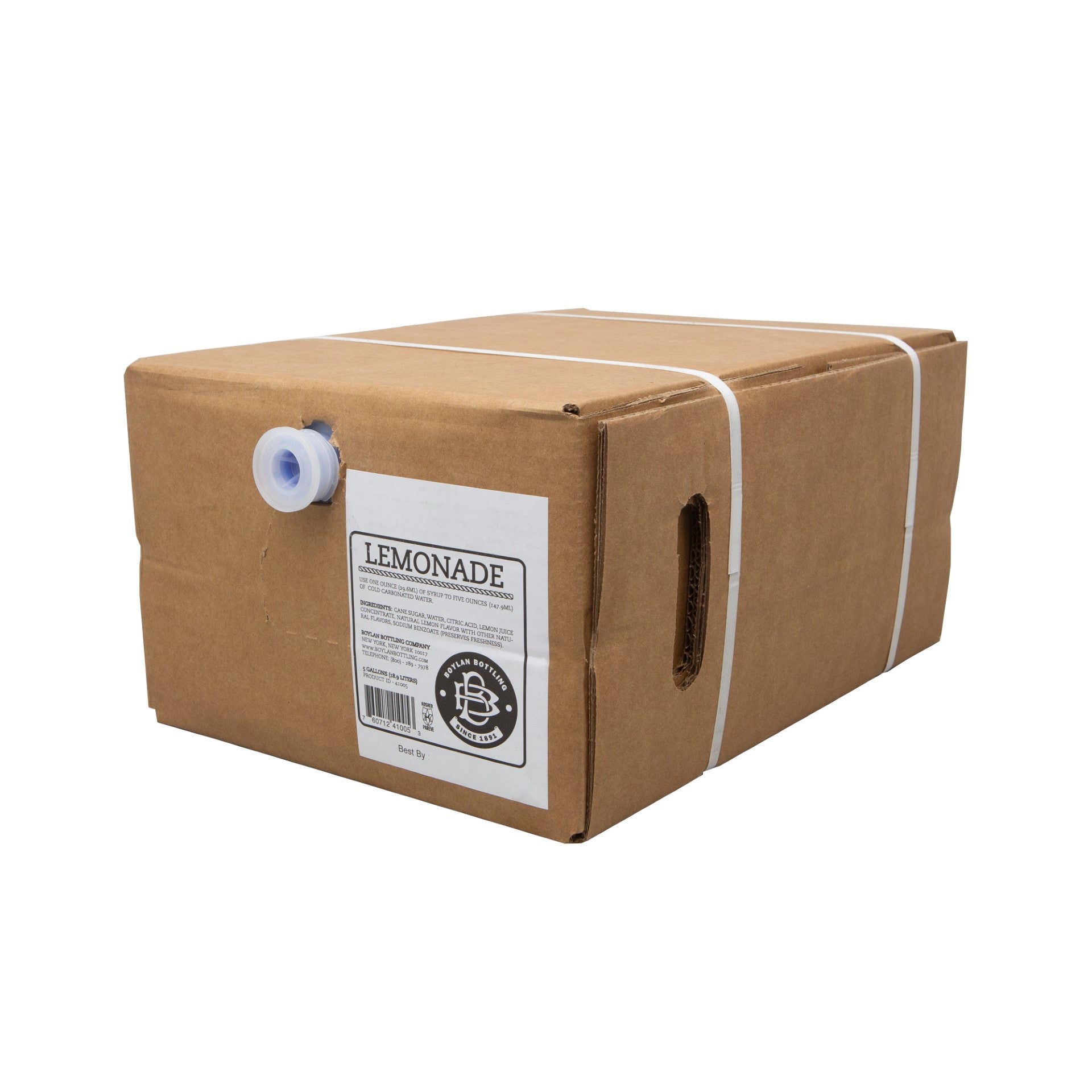 Boylan Bottling Lemonade Soda Bag In Box Fountain 5 Gallon - 1 Per Case.
