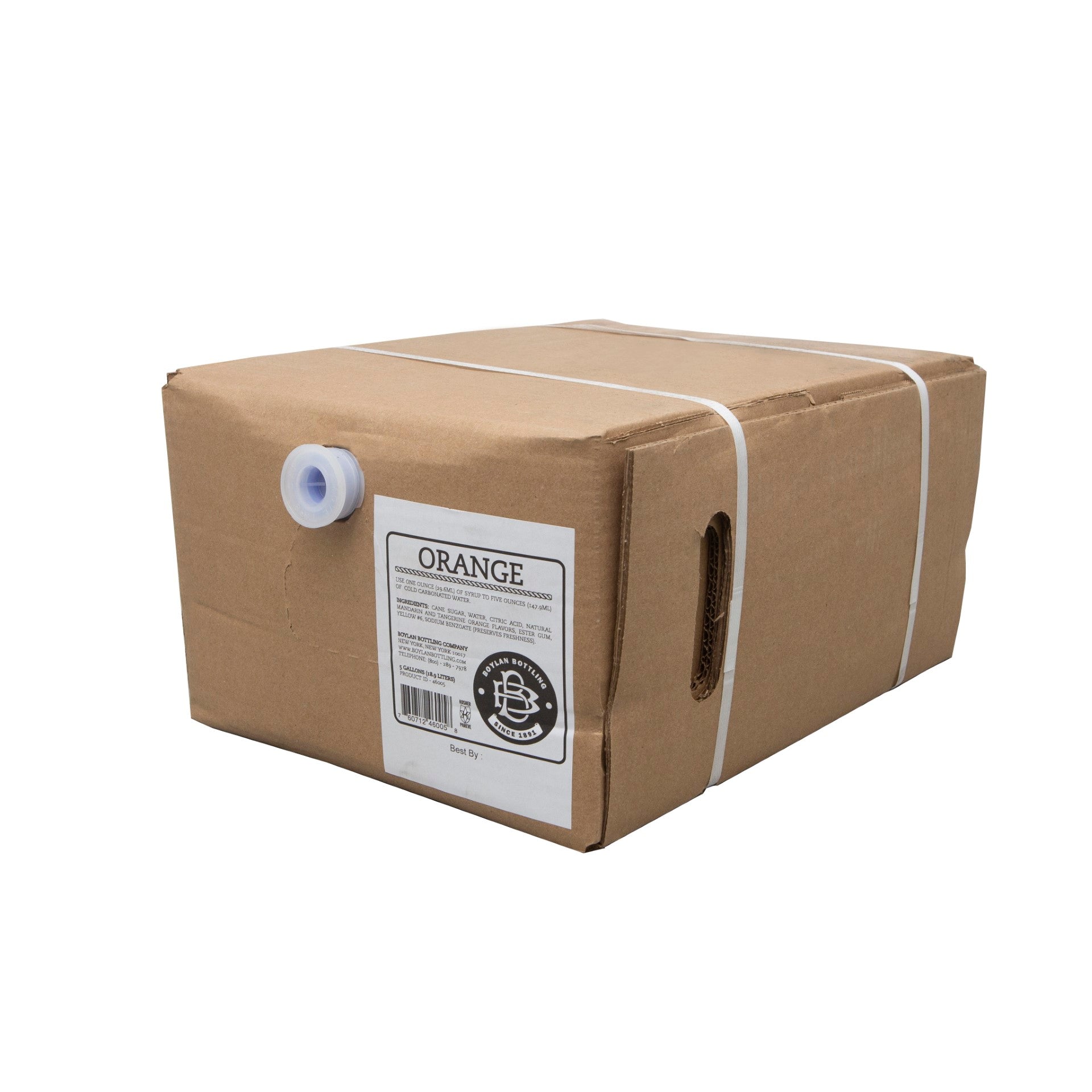 Boylan Bottling Orange Gal Bib 5 Gallon - 1 Per Case.