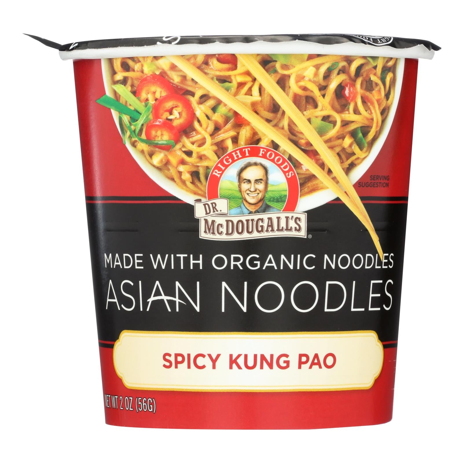 Dr. McdougallメS Asian Noodle Soup, Spicy Kung-Pao - Case of 6 - 2 Ounce