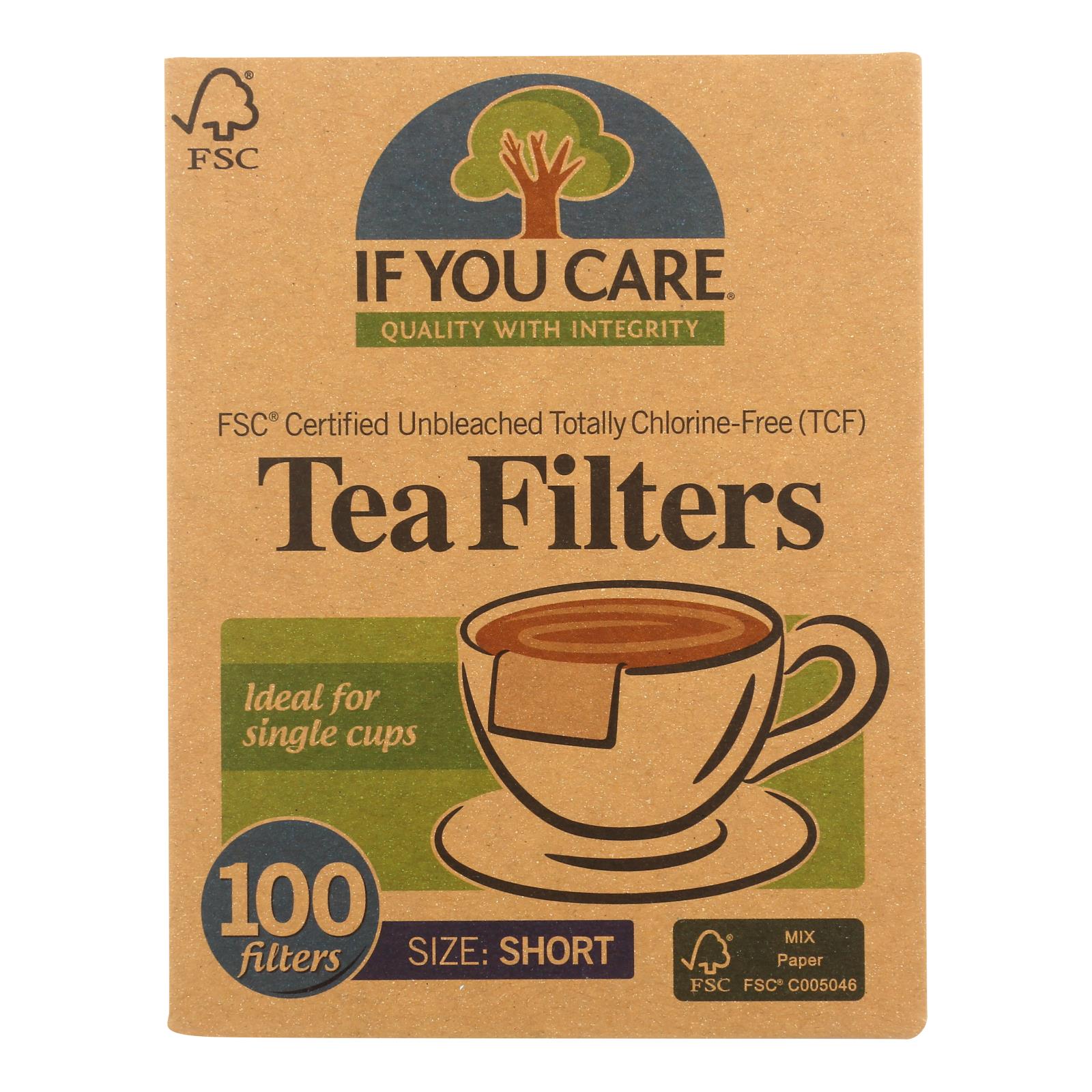 If You Care Fsc Certified Unbleached Tea Filters - Case of 18 - 100 Count