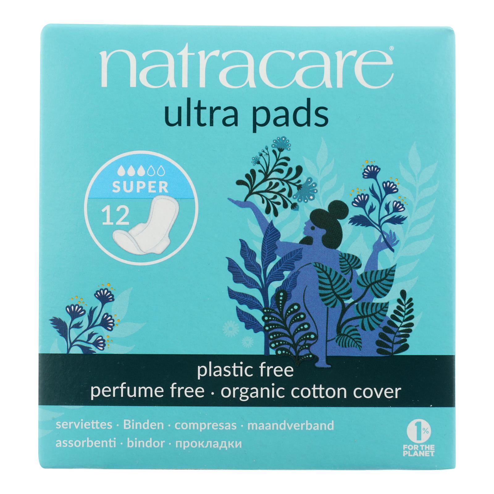 Natracare Organic & Natural Ultra Pads - Case of 12 - 12 Count