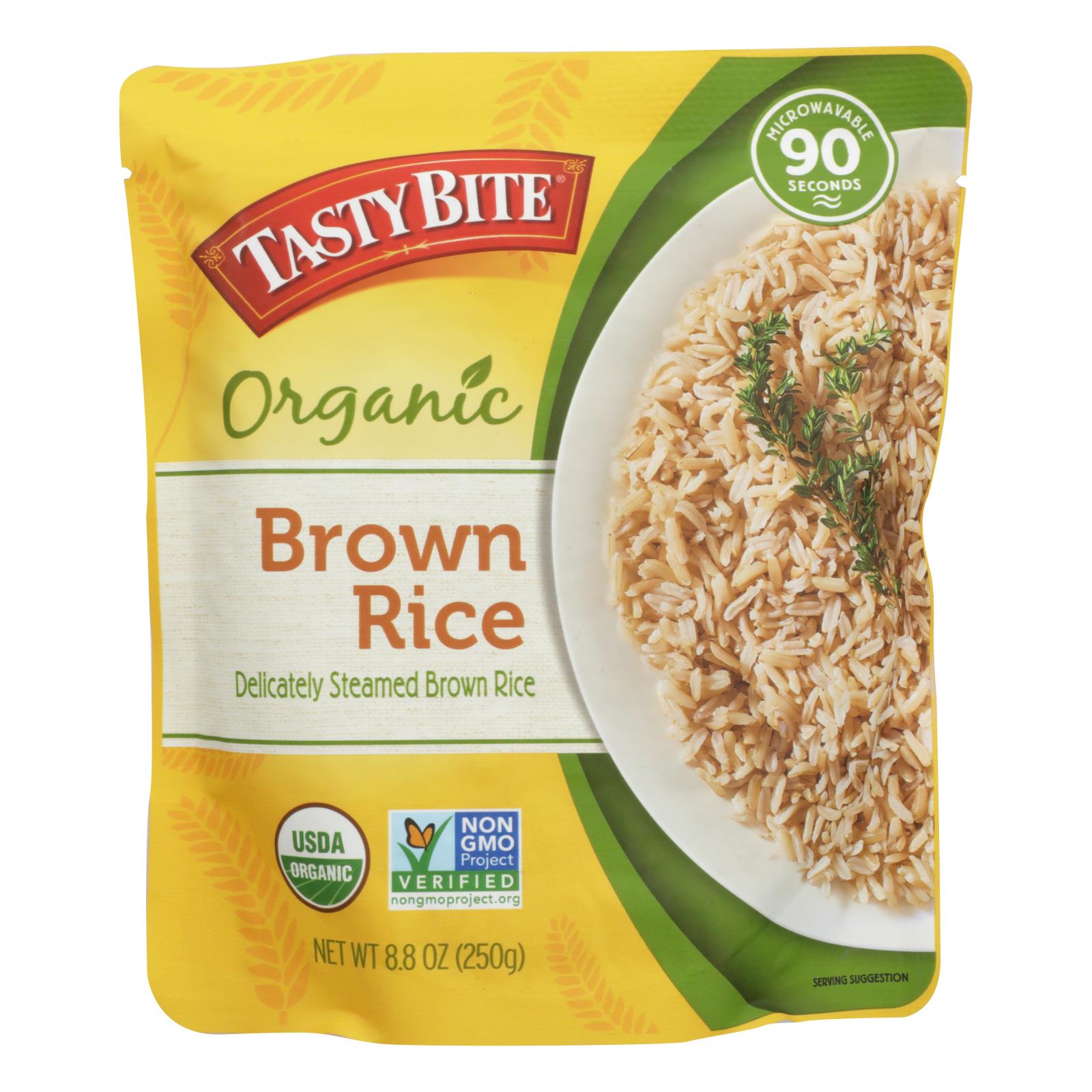 Tasty Bite - Rice Brown - Case of 12 - 8.8 Ounce