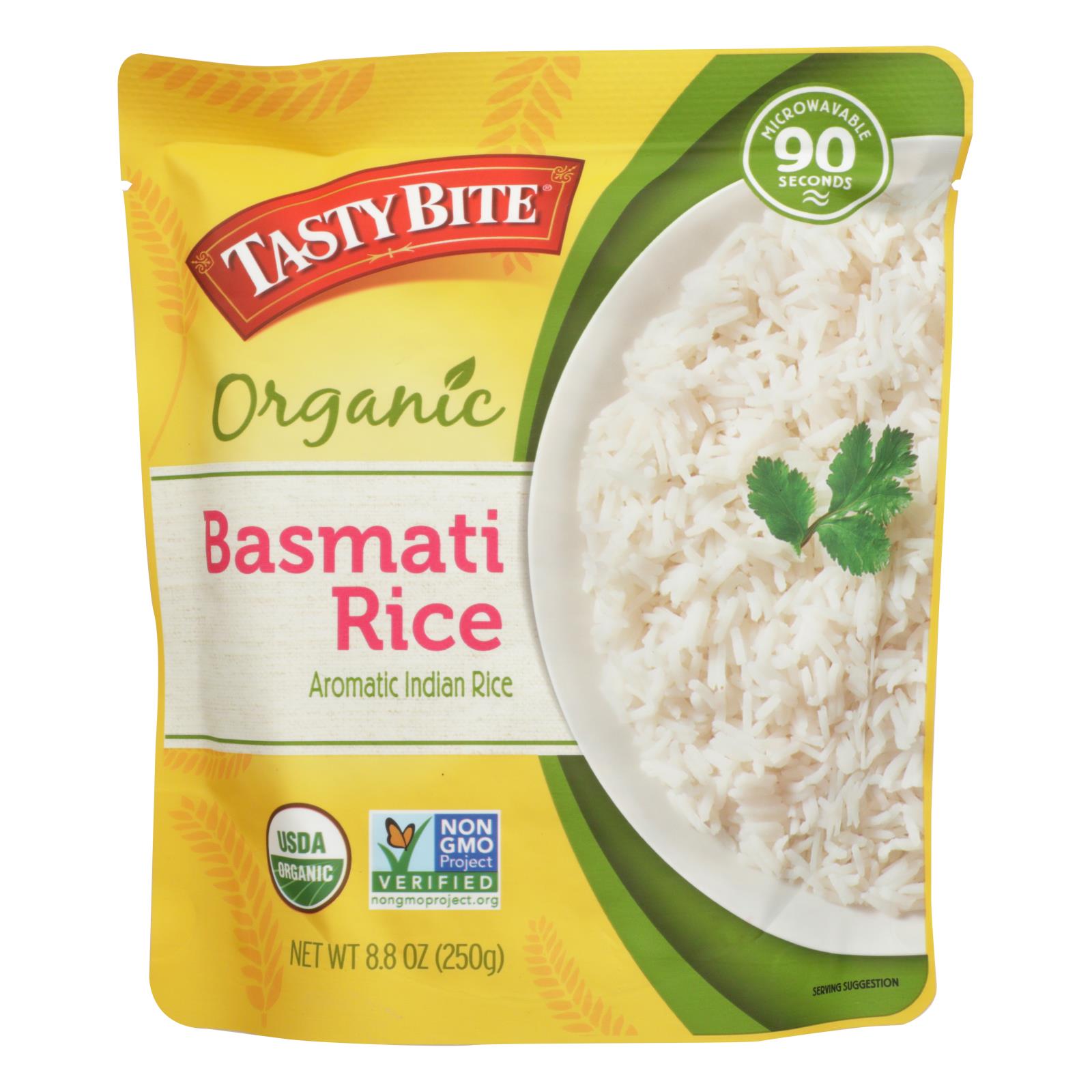 Tasty Bite - Rice Basmati - Case of 12 - 8.8 Ounce