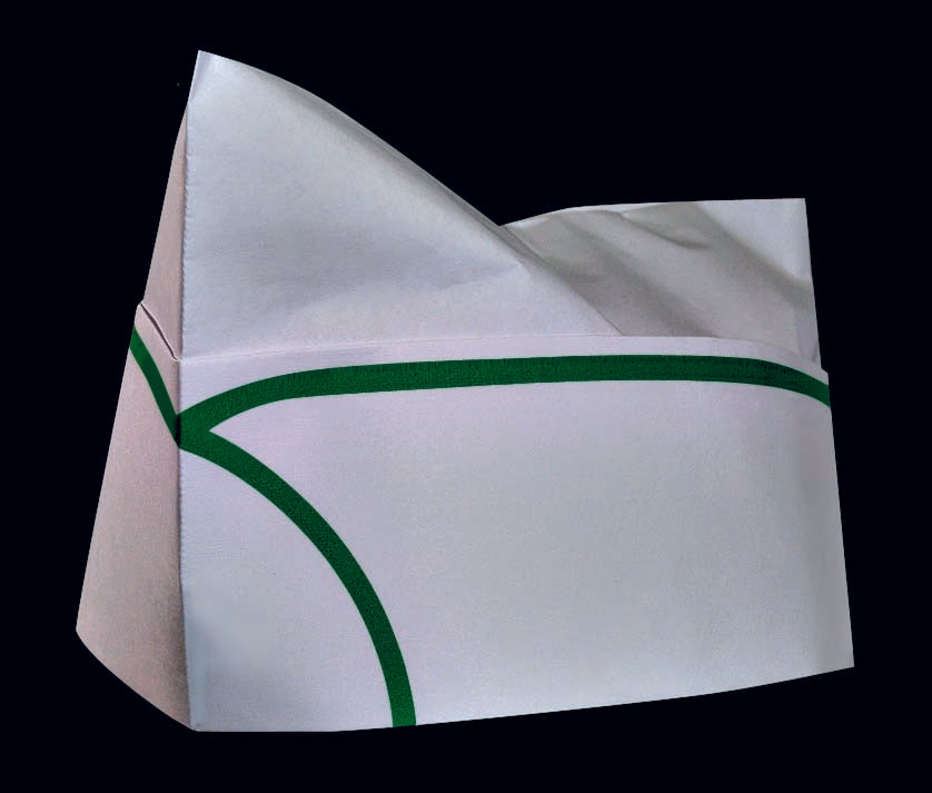 Cap Overseas Crown Green Stripe 100 Count Packs - 10 Per Case.