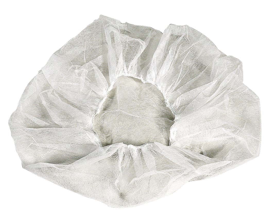 Cellucap 4" White Flat Bouffant Cap Ea 100 Each - 10 Per Case.