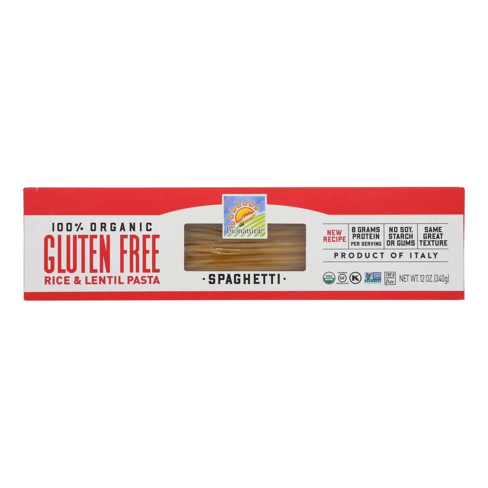 Bionaturae - Pasta Og1 Spaghetti G/f - Case of 12-12 Ounce