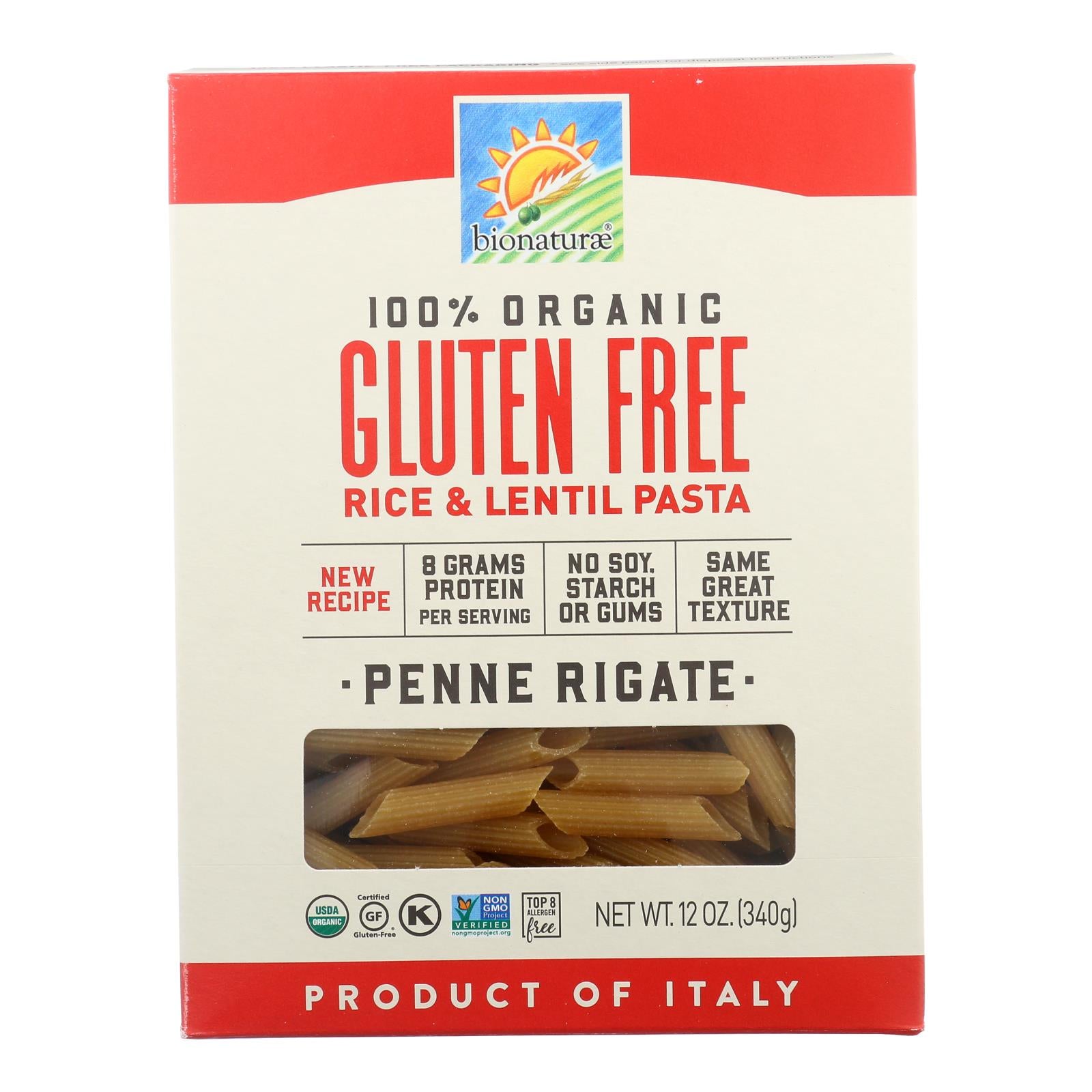 Bionaturae - Pasta Og1 Penne Riga G/f - Case of 12-12 Ounce