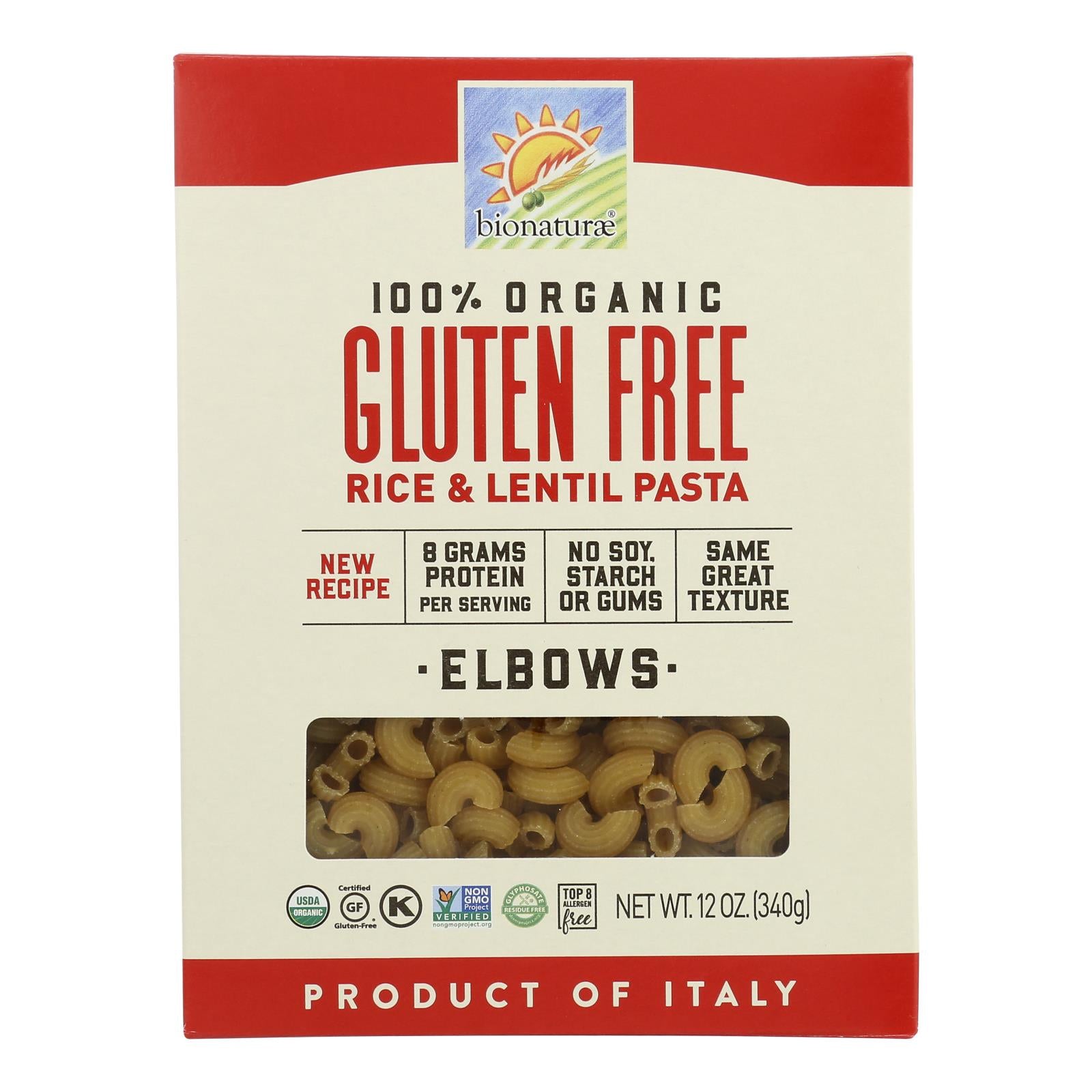 Bionaturae - Pasta Og1 Elbows G/f - Case of 12-12 Ounce