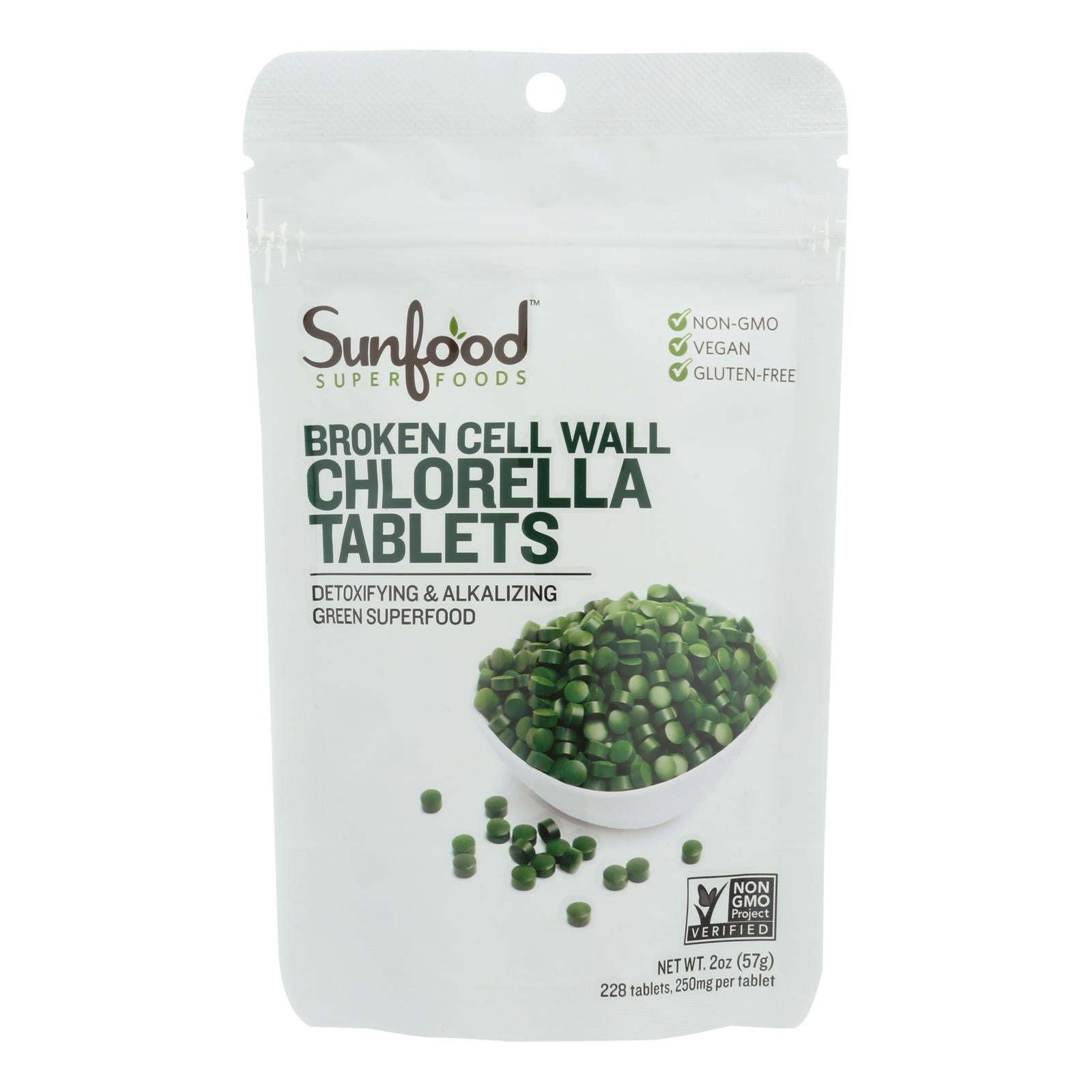 Sunfood Superfoods Chlorella Tablets - 1 Each - 2 Ounce