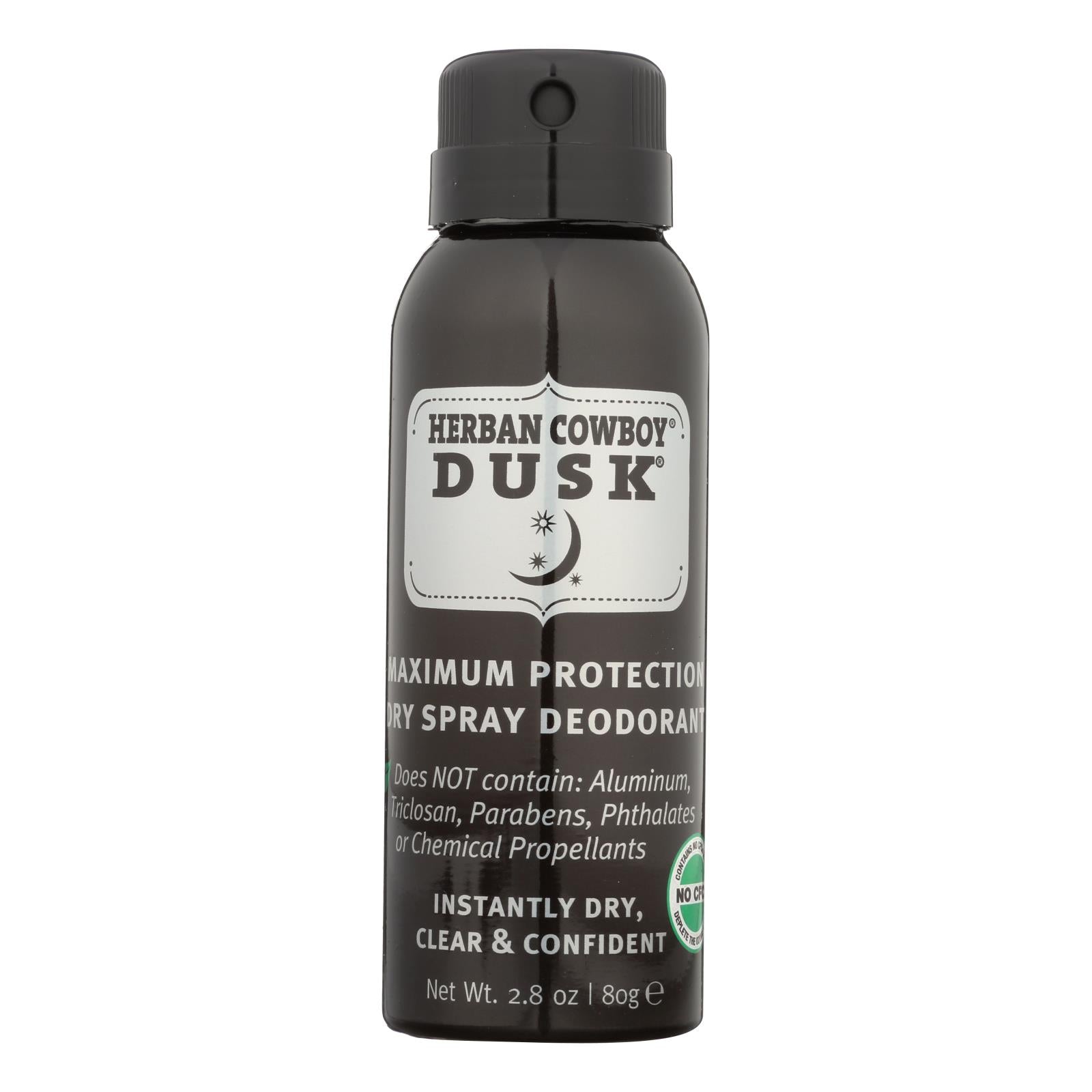 Herban Cowboy Deodorant, Dry Spray Dusk - 1 Each - 2.8 Ounce