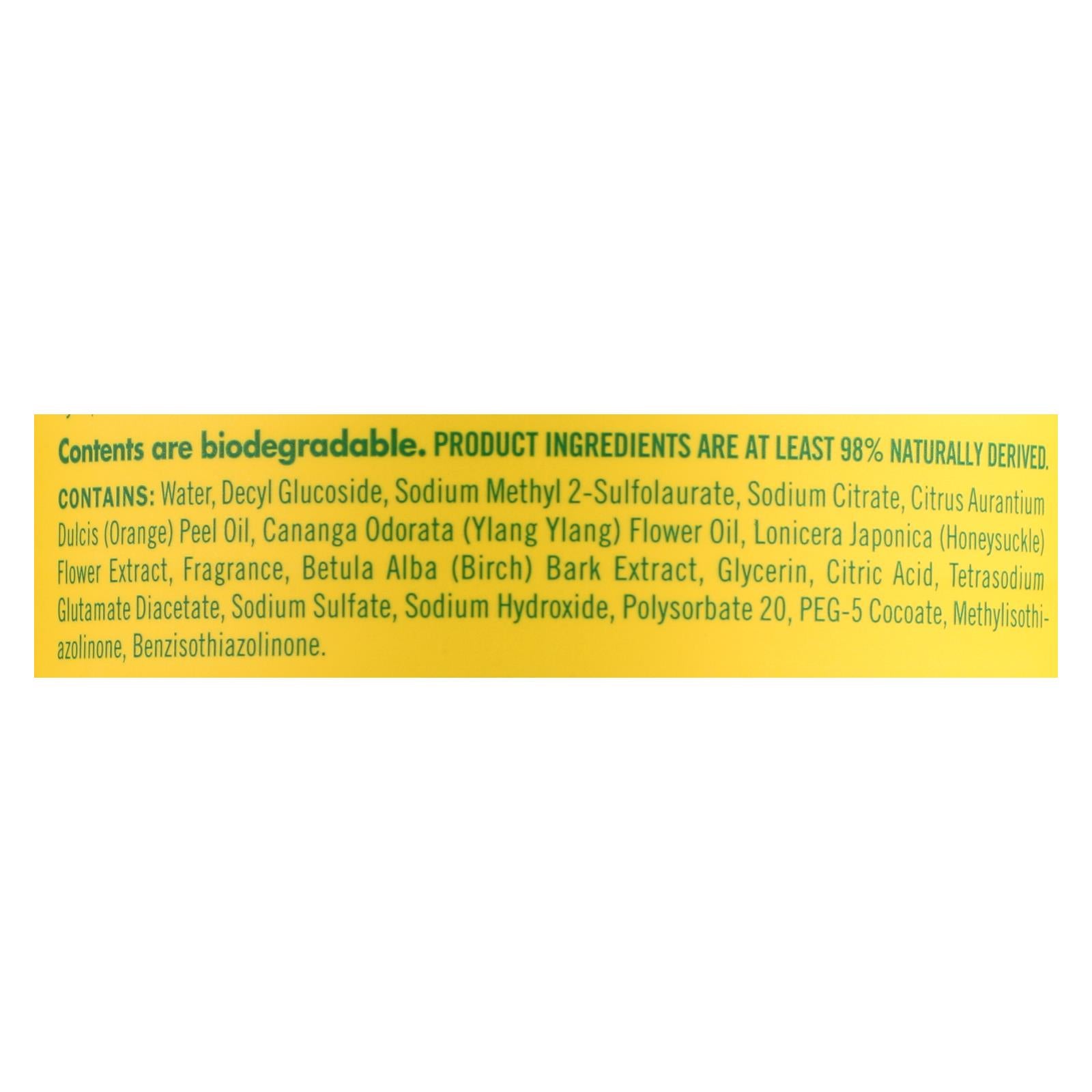 Mrs. Meyer's Clean Day - Multi Surface Concentrate - Honeysuckle - 32 fl Ounce - Case of 6