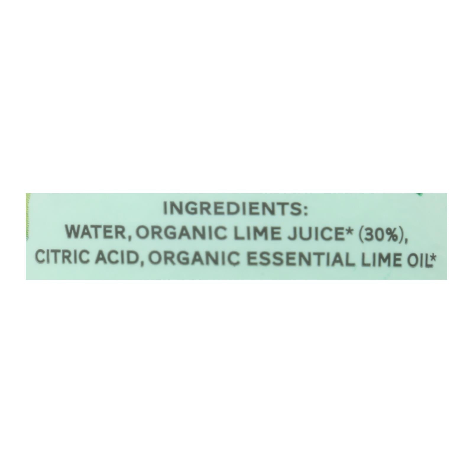 Volcano Lime Burst Juice - Case of 12 - 6.7 Fluid Ounce