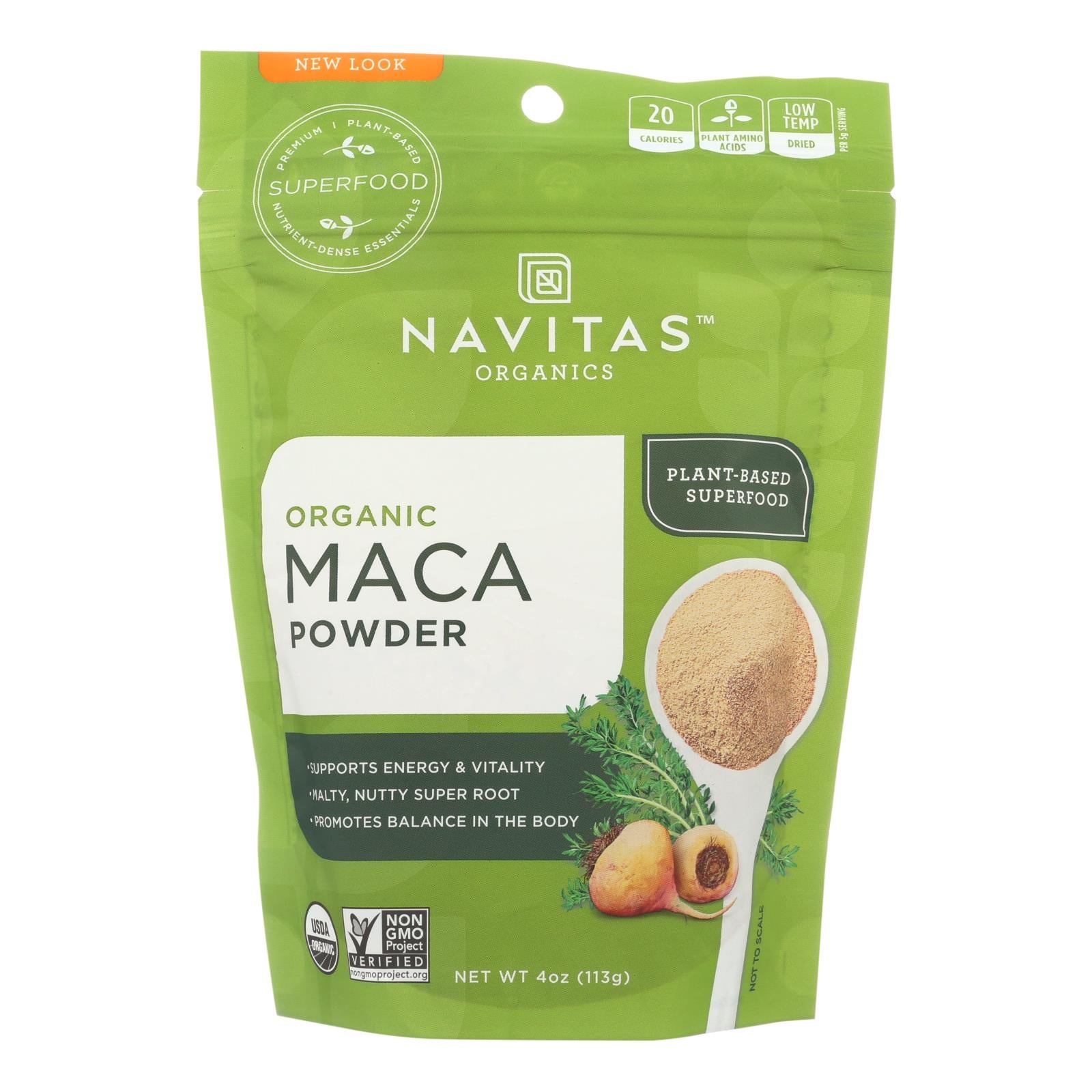 Navitas Naturals Maca Powder - Organic - 4 Ounce - case of 12