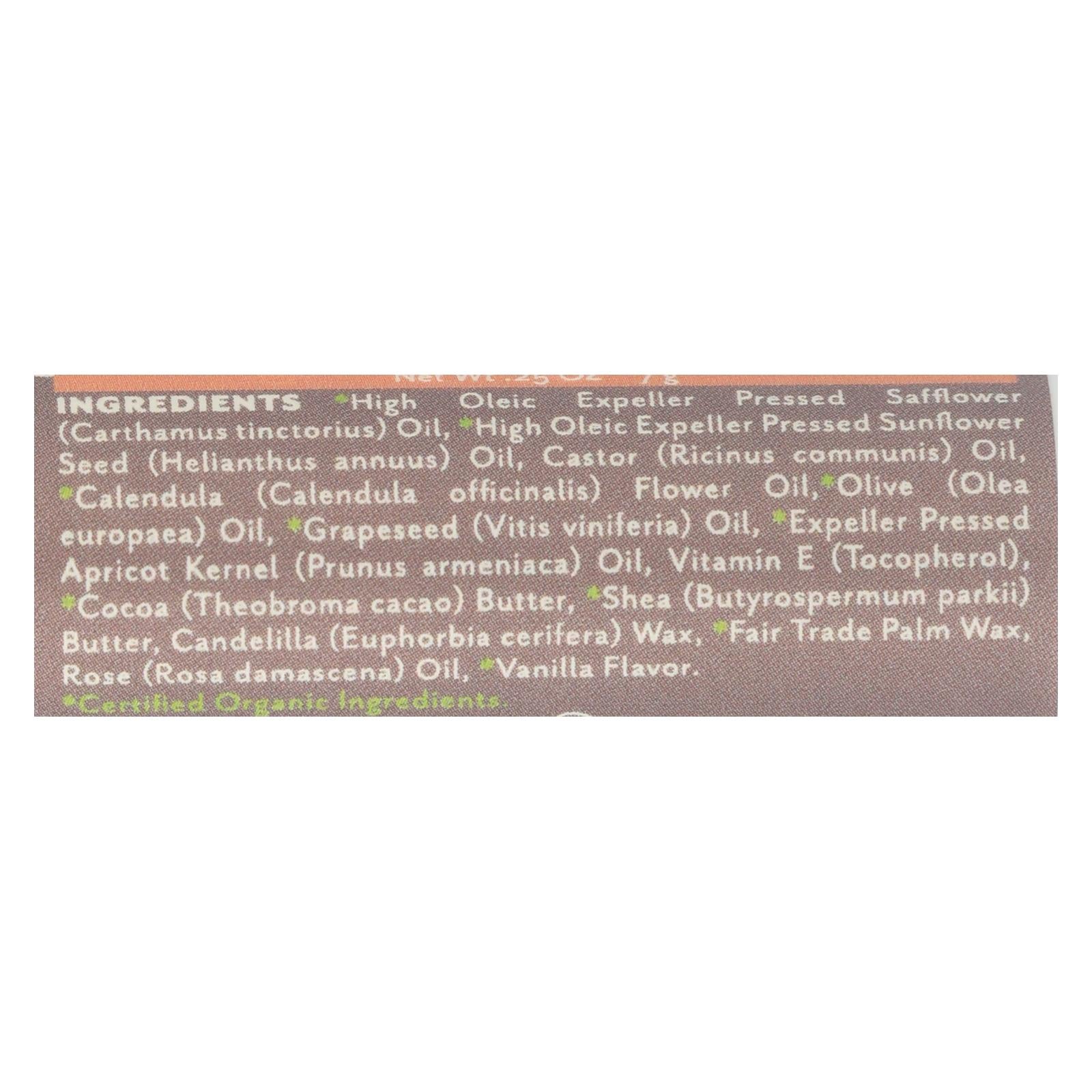Soothing Touch Vanilla Rose Lip Balm Moisturizes And - Case of 12 - .25 Ounce