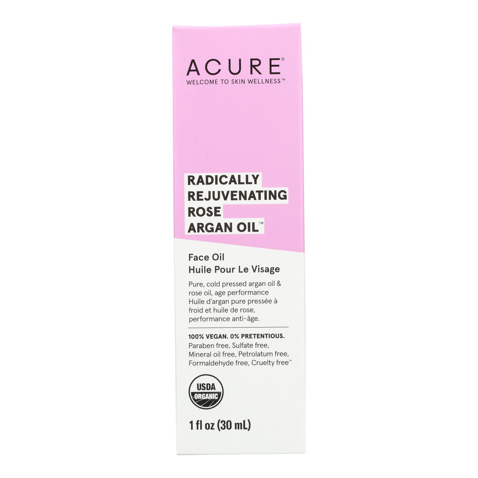 Acure - Argan Oil - Radically Rejuvenating Rose - 1 fl Ounce