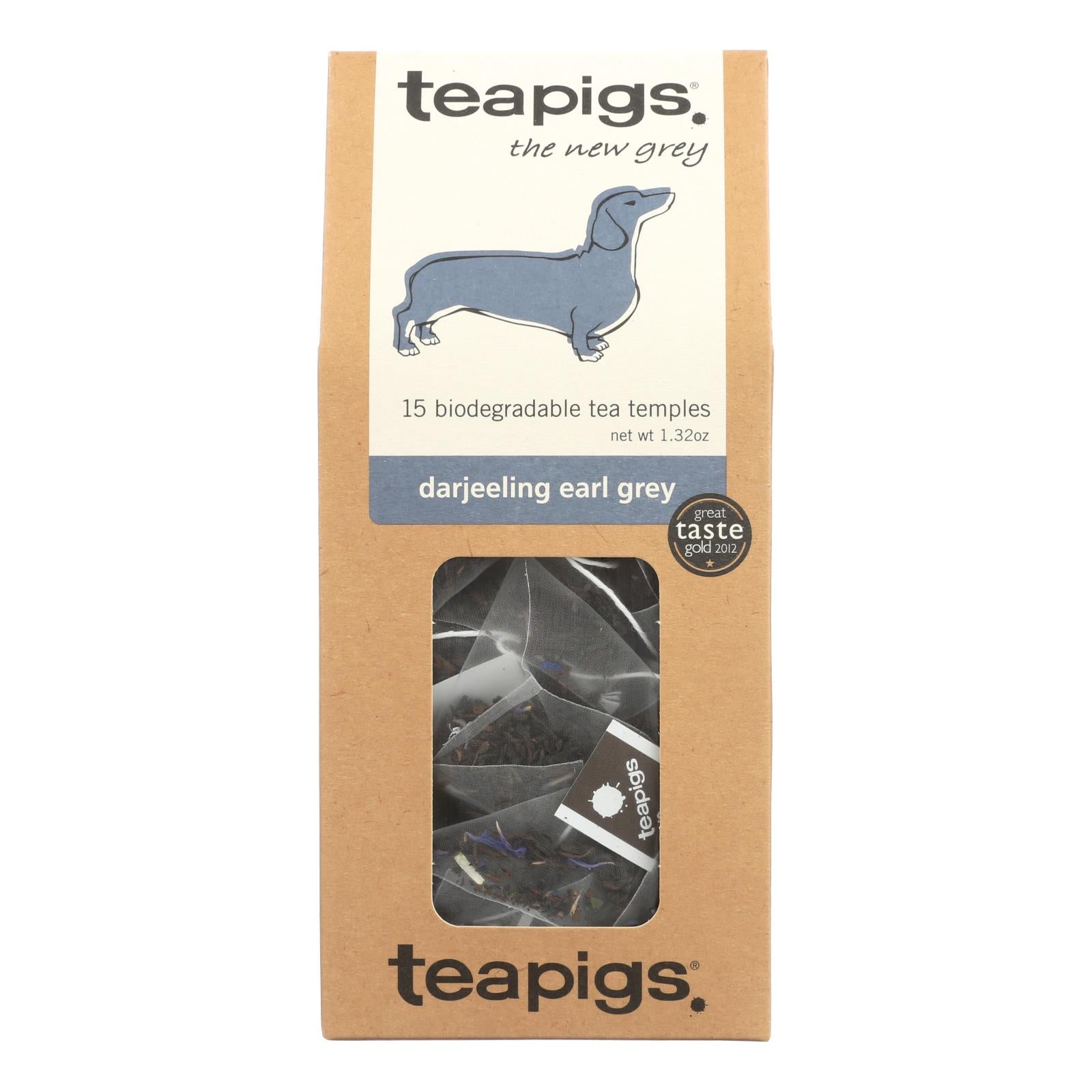 Teapigs Darjeeling Earl Grey The New Grey Tea - Case of 6 - 15 Count
