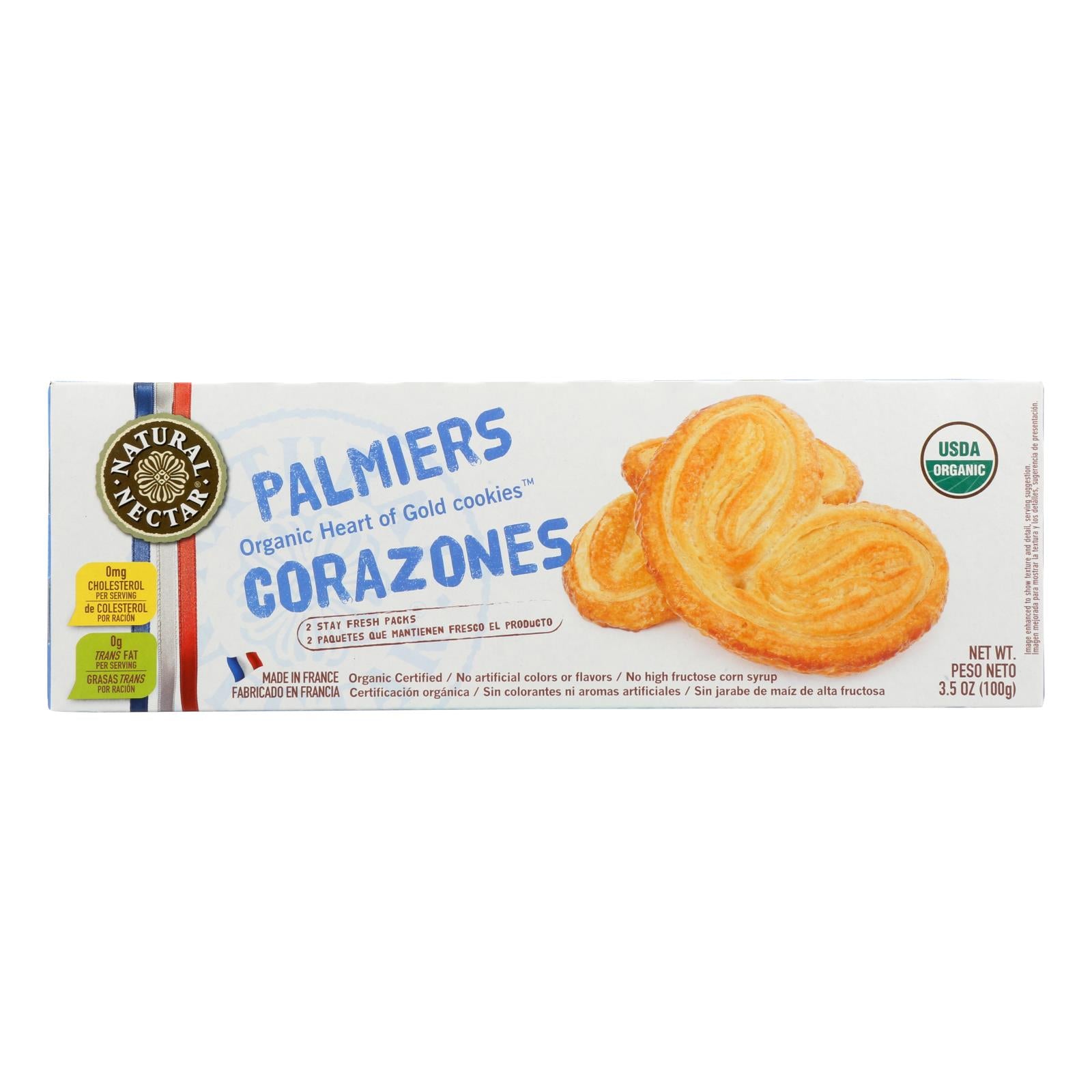 Natural Nectar Palmiers - Case of 12 - 3.5 Ounce