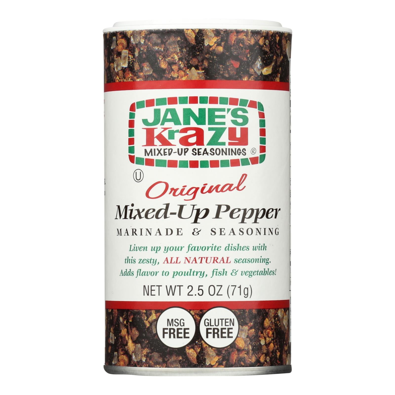 Jane's Krazy Mixed-Up Sweet Lime Pepper Seasoning, 2.5 oz