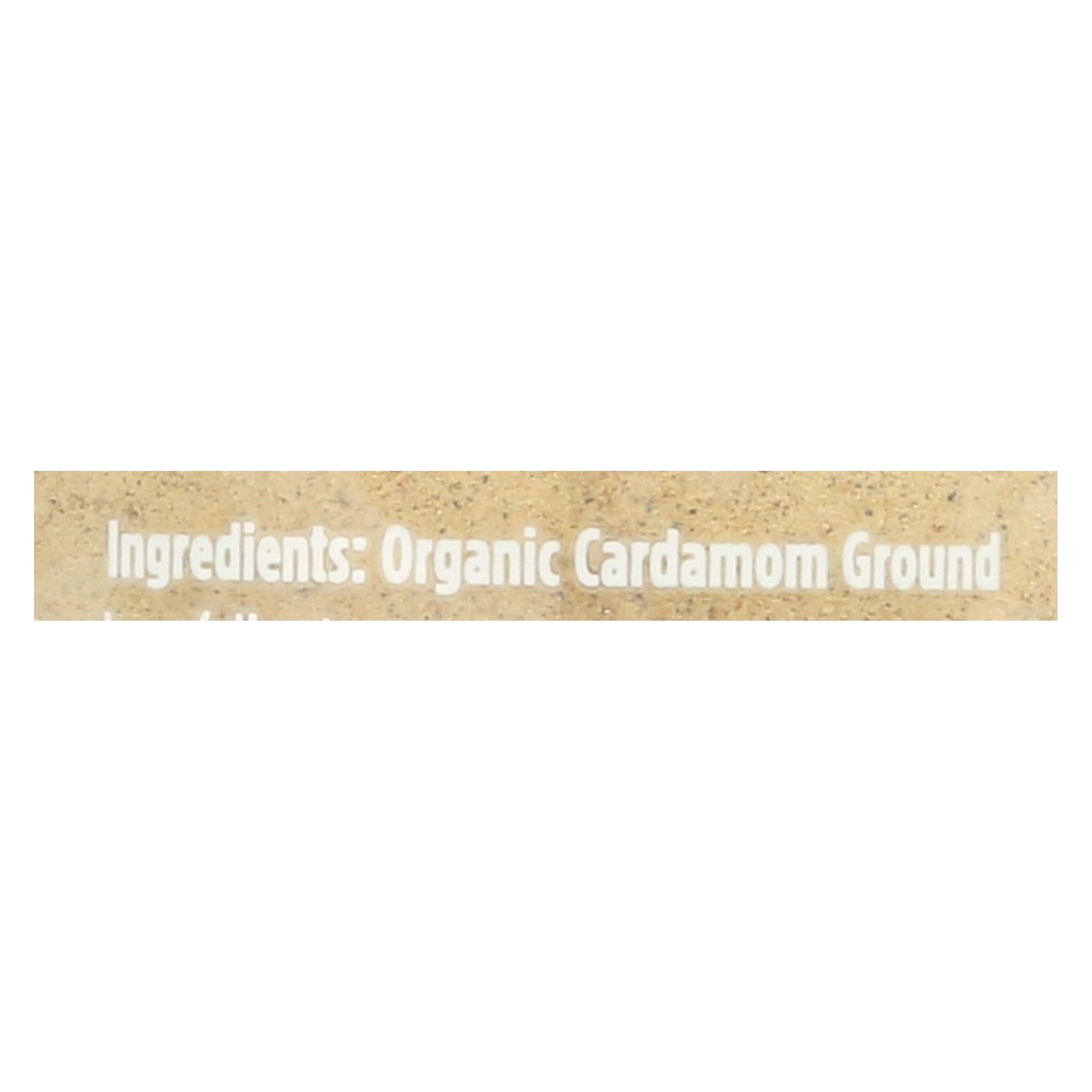 Spicely Organics - Organic Cardamom - Ground - Case of 3 - 2 Ounce.
