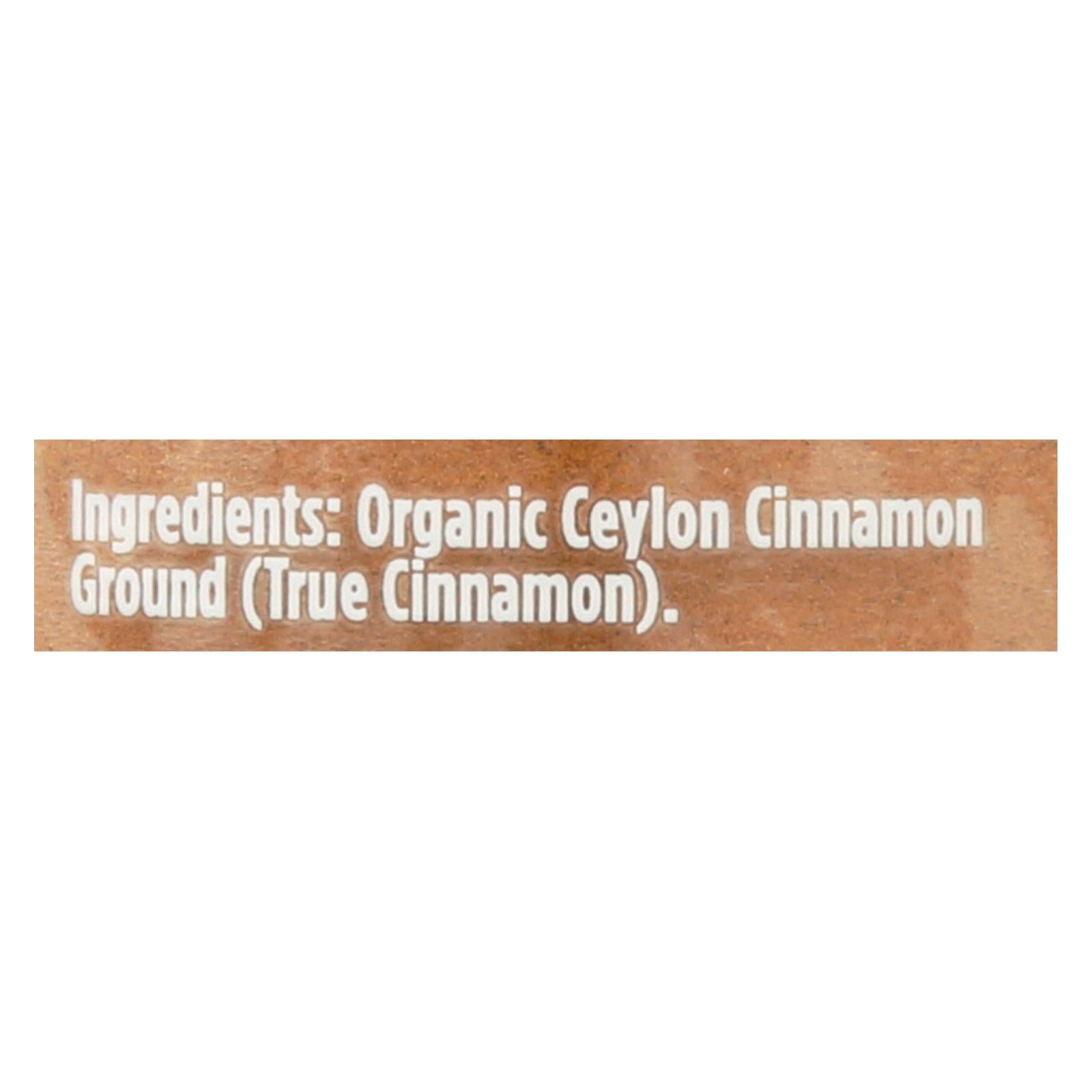 Spicely Organics - Organic Cinnamon Ceylon - Grnd - Case of 3 - 1.4 Ounce.
