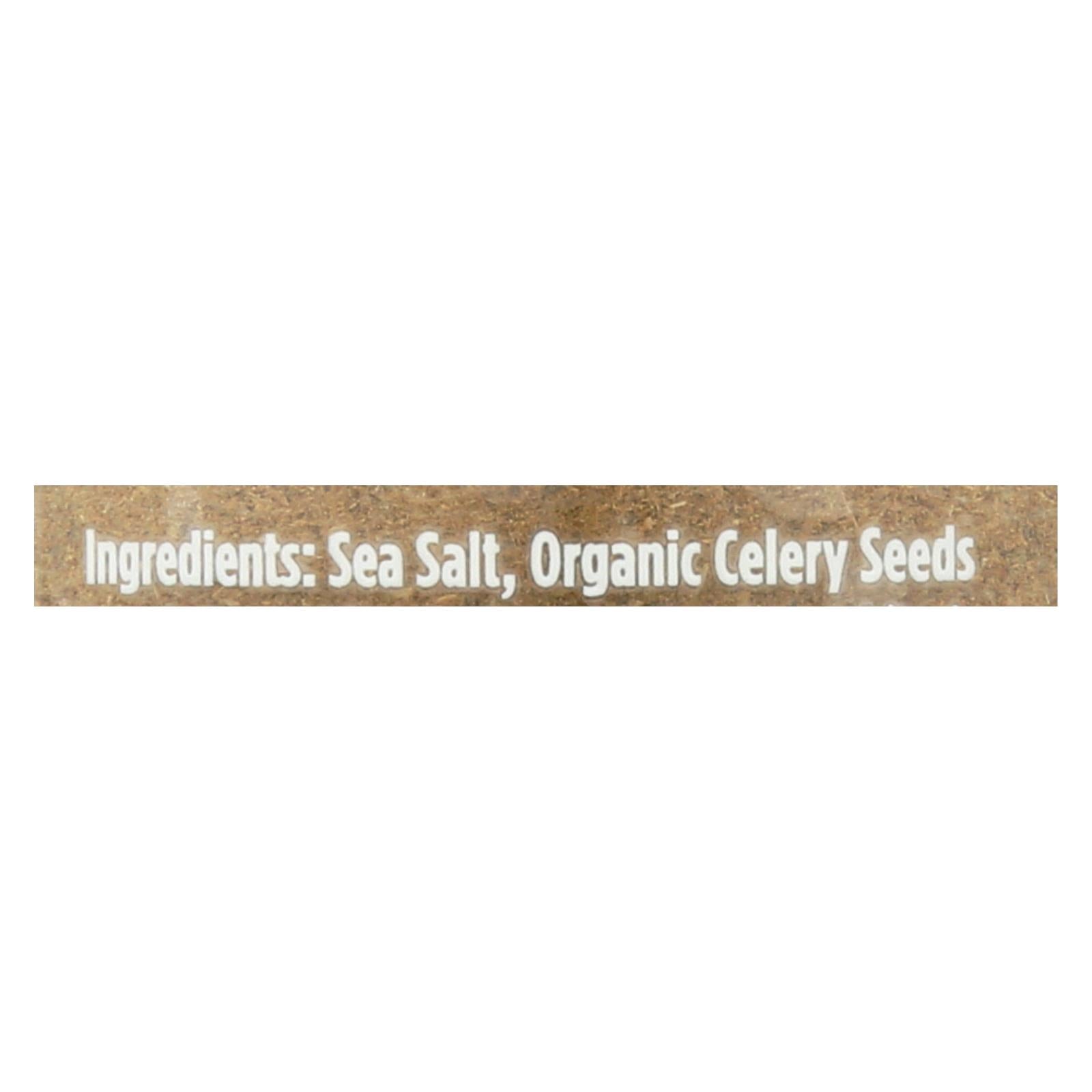 Spicely Organics - Organic Celery Salt - Case of 3 - 1.6 Ounce.