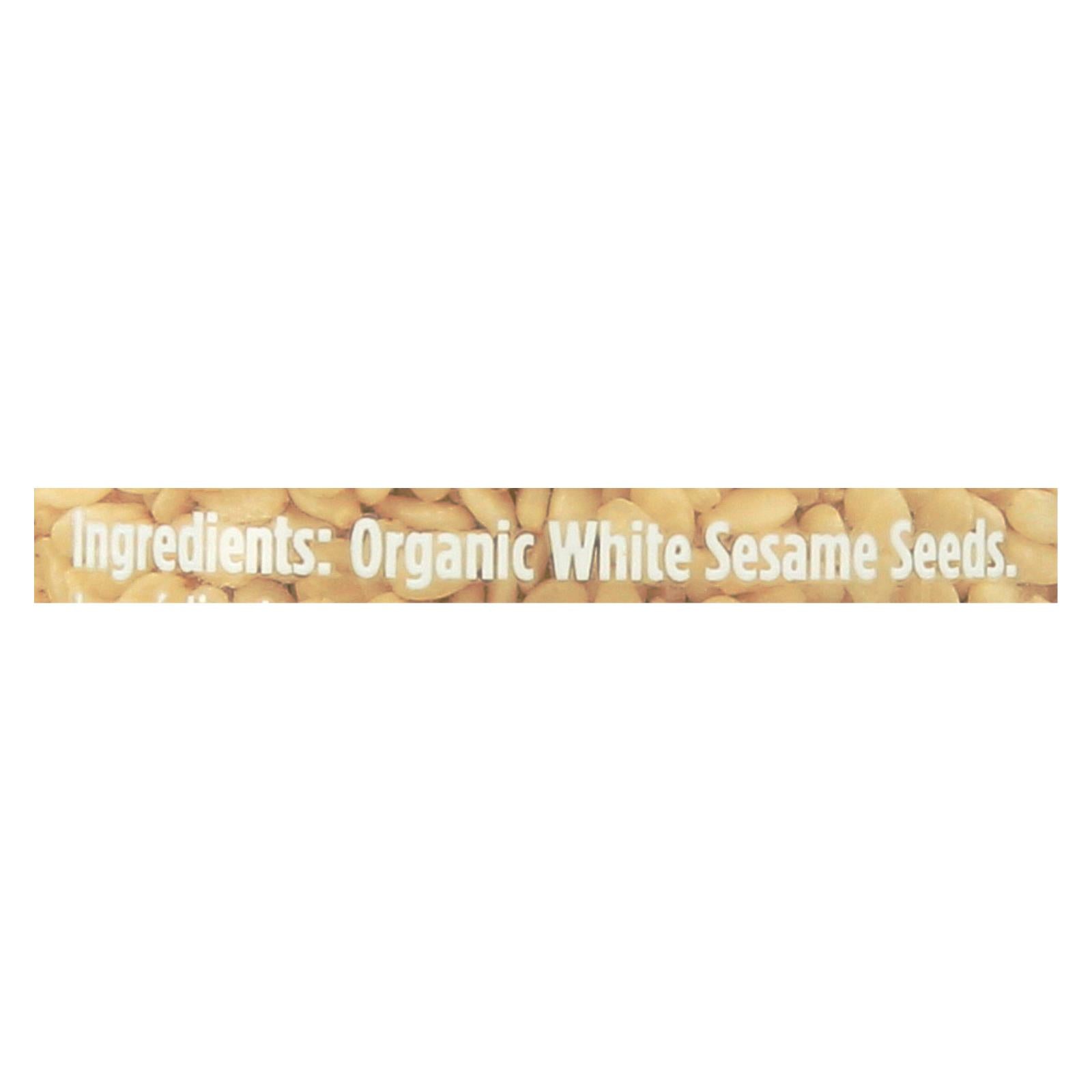Spicely Organics - Organic Sesame - White - Case of 3 - 2 Ounce.