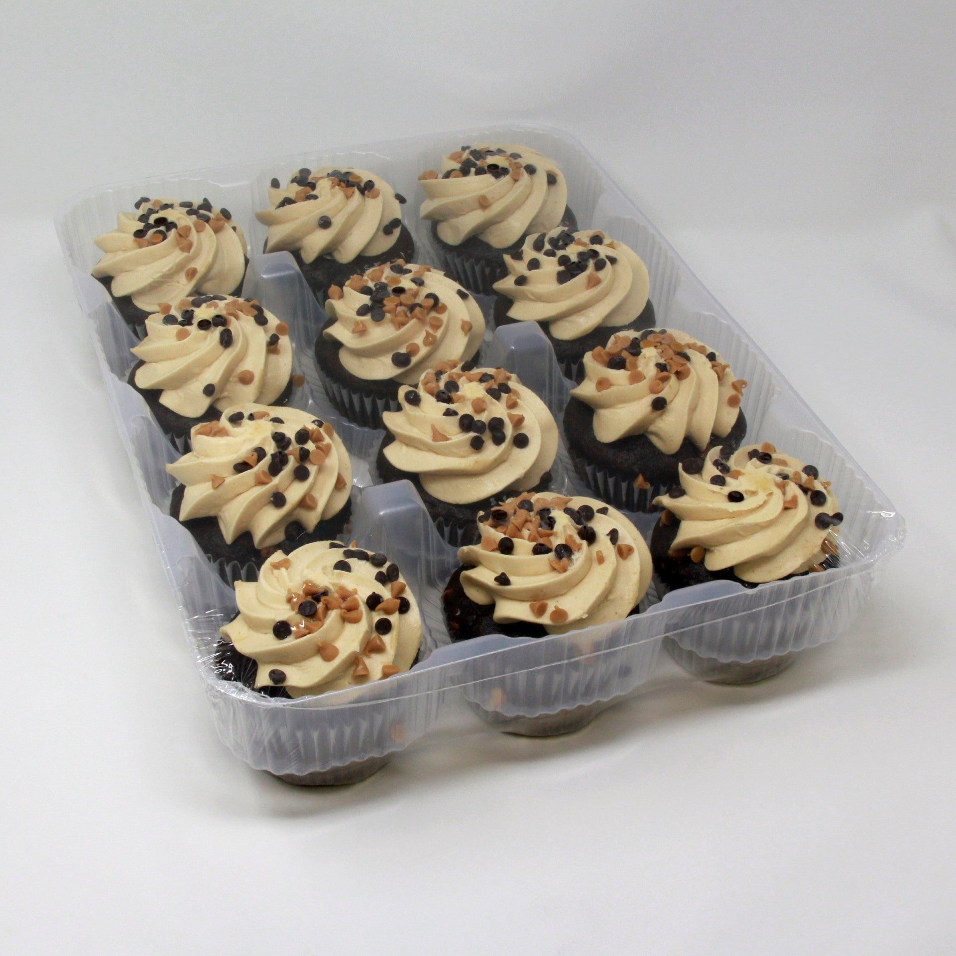 Sweet Sam's Chocolate Peanut Butter Cupcake 12 Each - 1 Per Case.