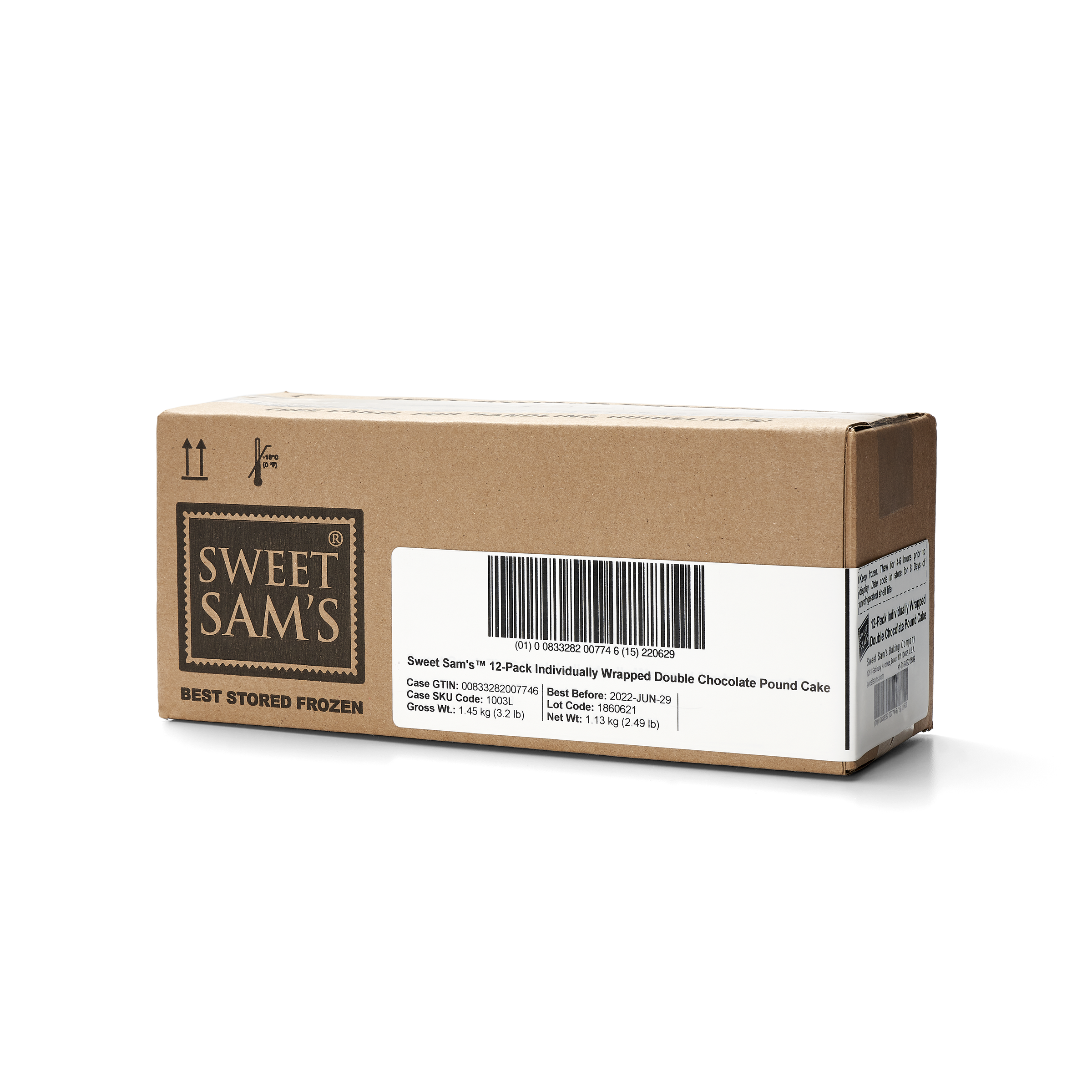 Double Chocolate Cake Individually Wrapped 1 Each - 12 Per Case.