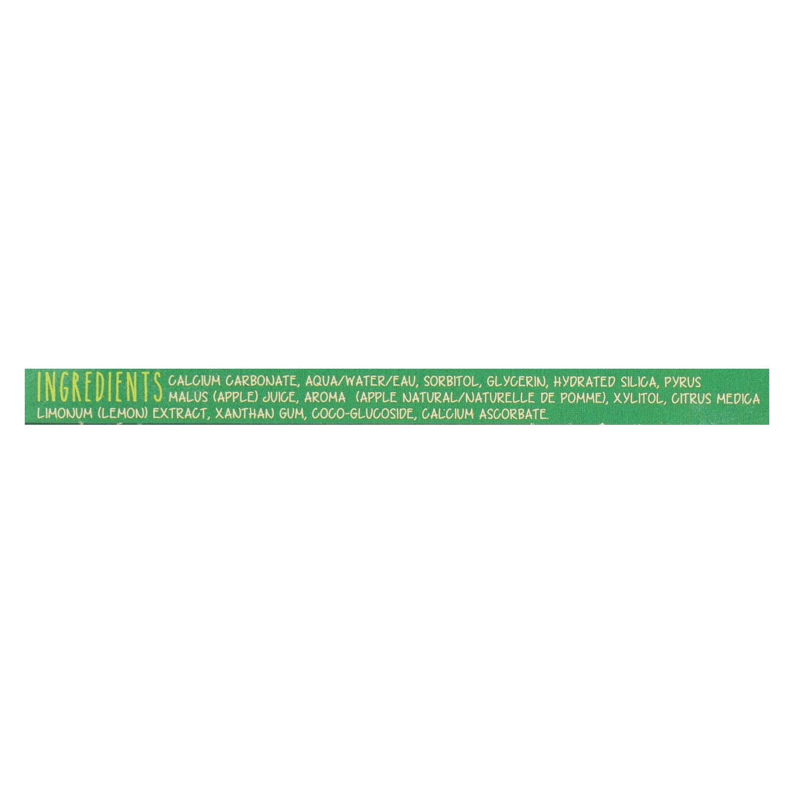 The Green Beaver Toothpaste - Green Apple Toothpaste - Case of 1 - 2.5 fl Ounce.