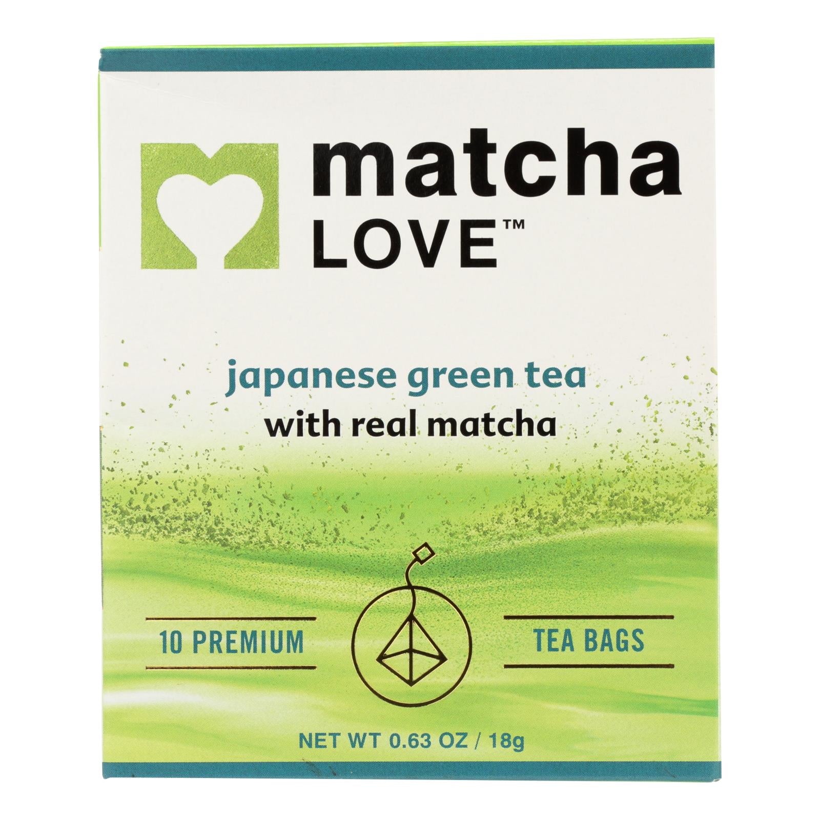 Matcha Love In Matcha Green Tea Traditional Flavor - Case of 6 - 10 BAGS