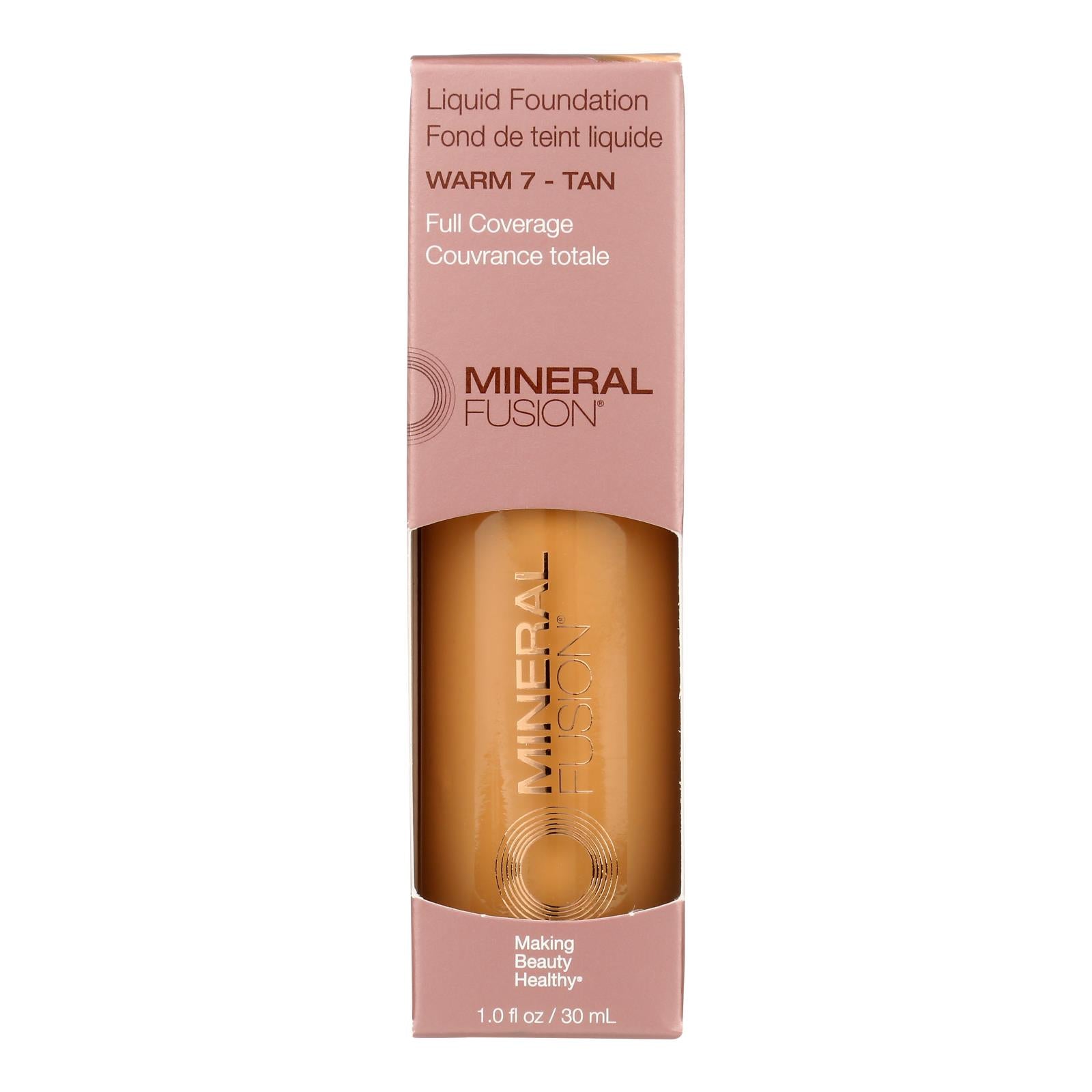 Mineral Fusion - Mkup Liquid Foundation Warm7 - 1 Each-1 Fluid Ounce