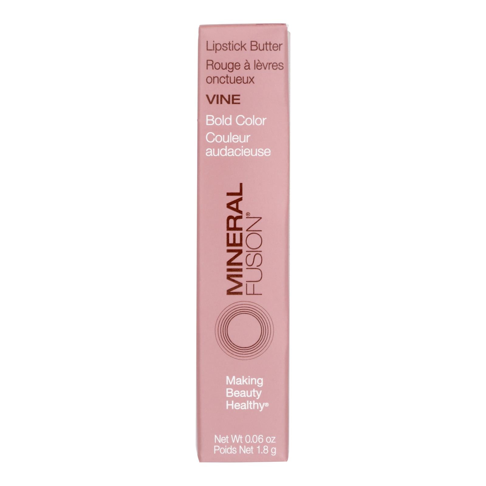 Mineral Fusion - Mkup Lipstick Butter Vine - 1 Each-.06 Ounce