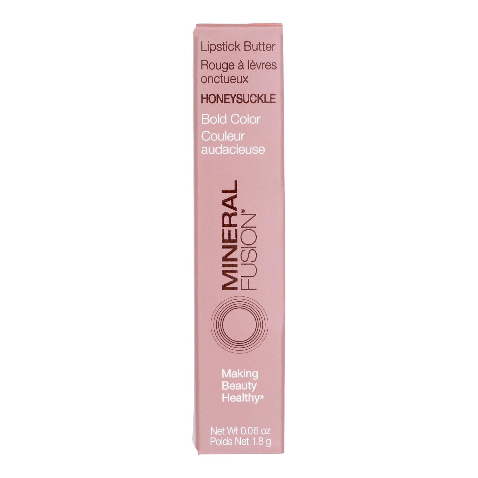 Mineral Fusion - Mkup Lipstick Butter Hnysuckle - 1 Each-.06 Ounce