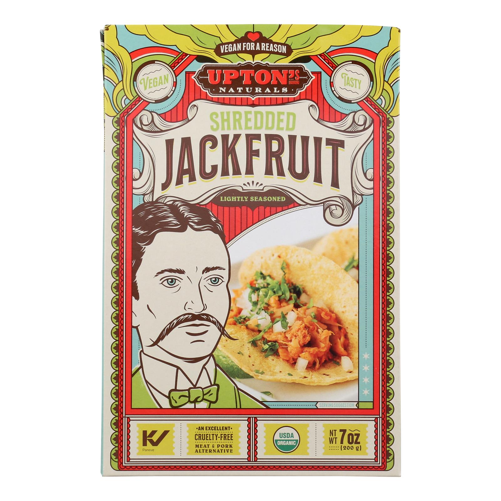 Upton's Naturals - Jackfruit Shrd Light Snsd - Case of 6-7 Ounce