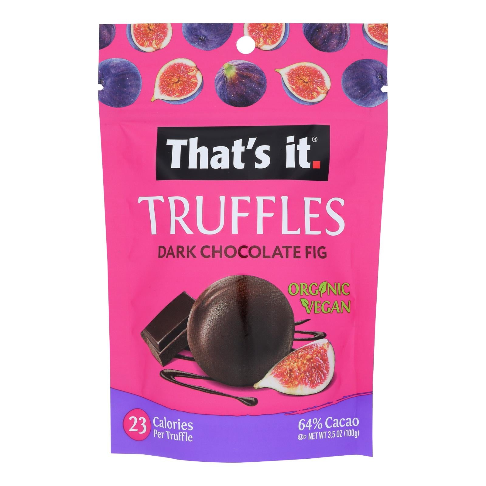 That's It - Truffl Dark Chocolate Fig - Case of 6-3.5 Ounce