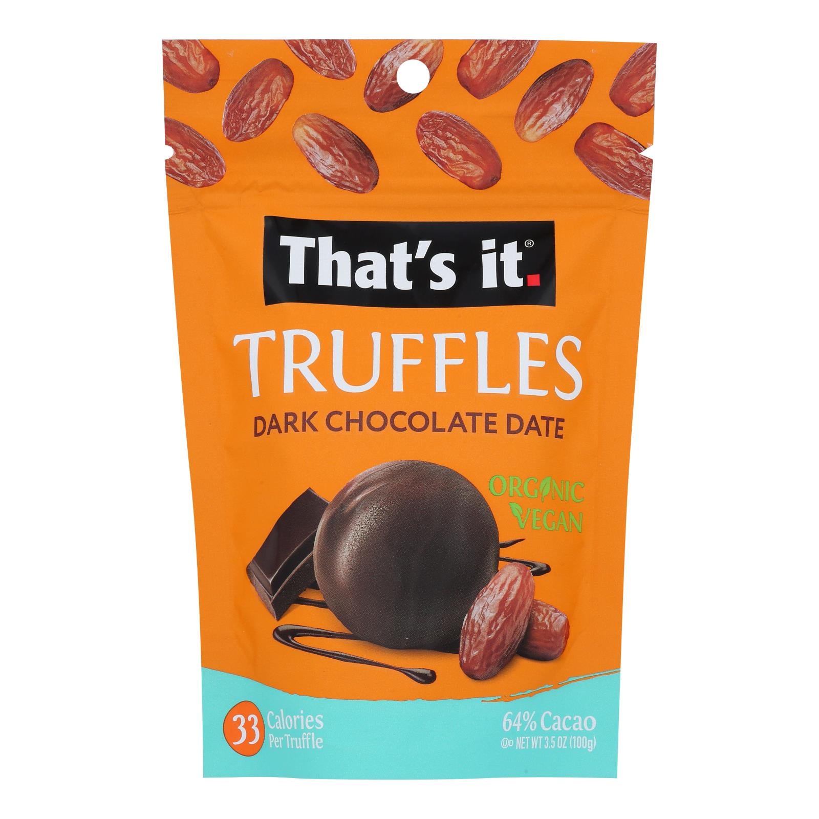 That's It - Trffl Dark Chocolate Date - Case of 6-3.5 Ounce