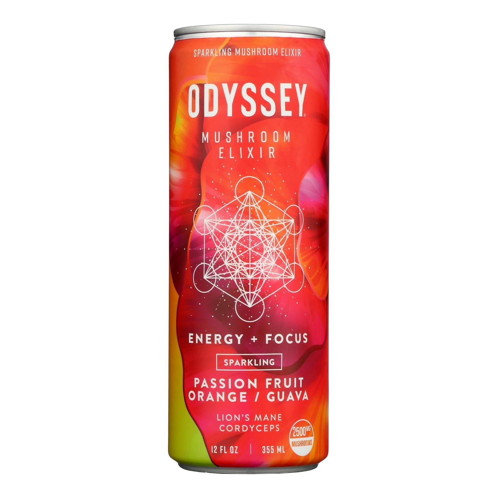 Odyssey - Sparkling Energy Pssn Orng Gva - Case of 12-12 Fluid Ounce